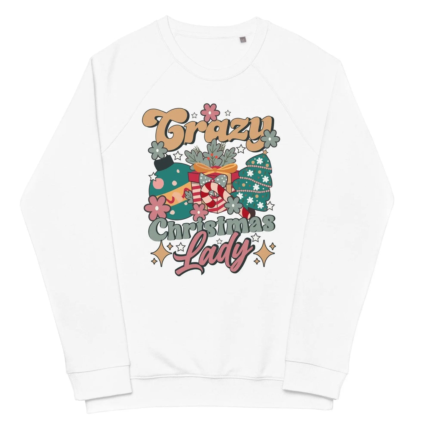 Unisex organic raglan sweatshirt