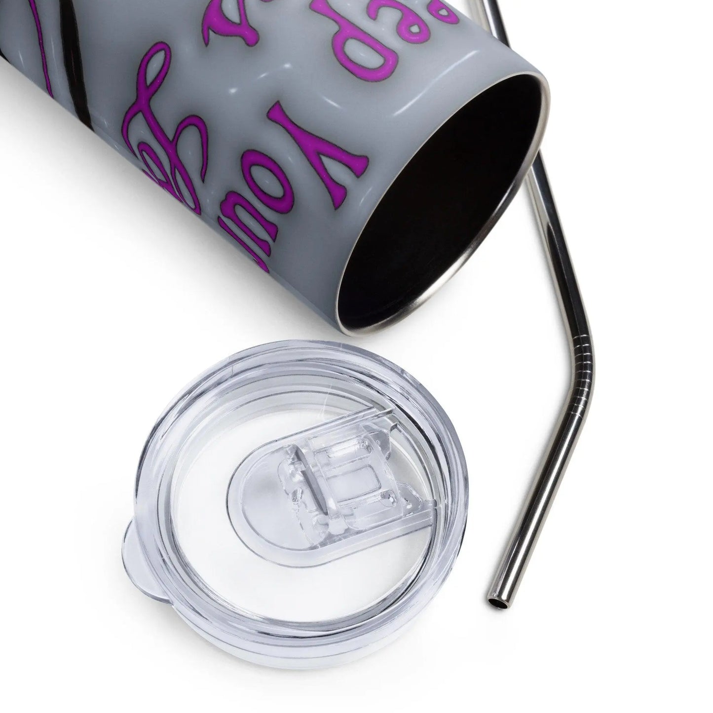 Elevate Your Sips: 'Keep Your Lashes Long and Your Standards High' Tumbler - Stylish Stainless Steel with 3D Inflated Design