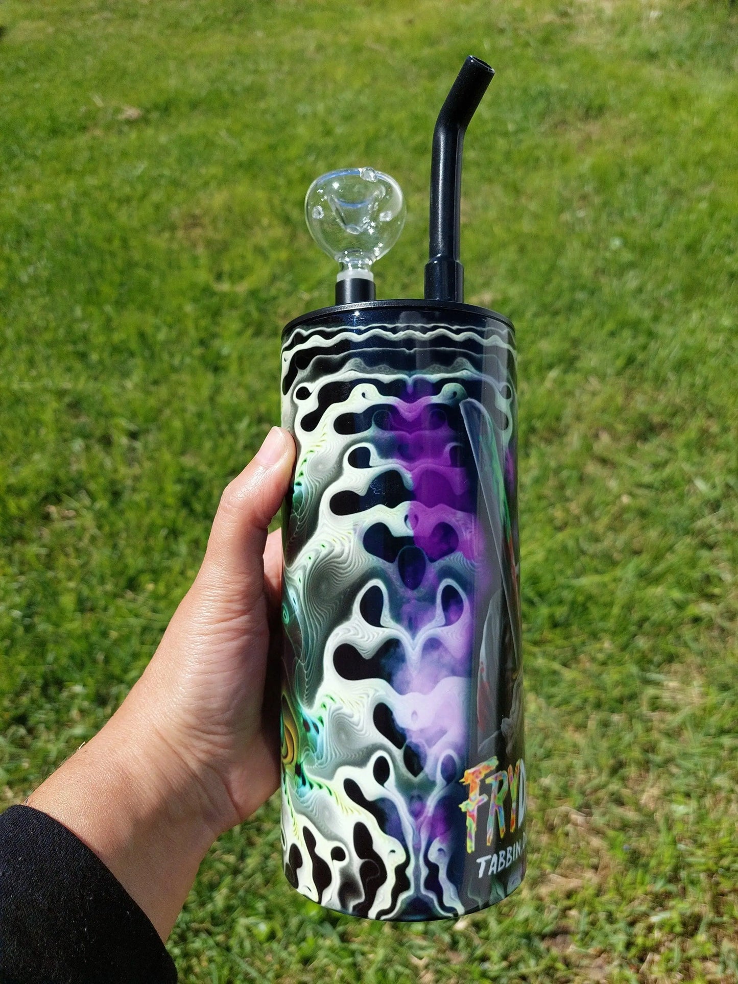 Friday The 13th Jason Voorhees Marijuana Hookah Sublimation Tumbler