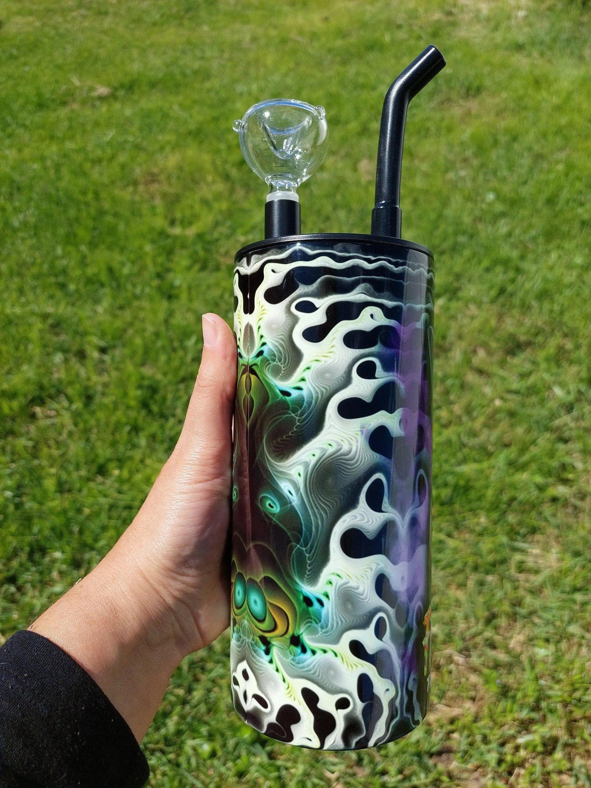 Friday The 13th Jason Voorhees Marijuana Hookah Sublimation Tumbler