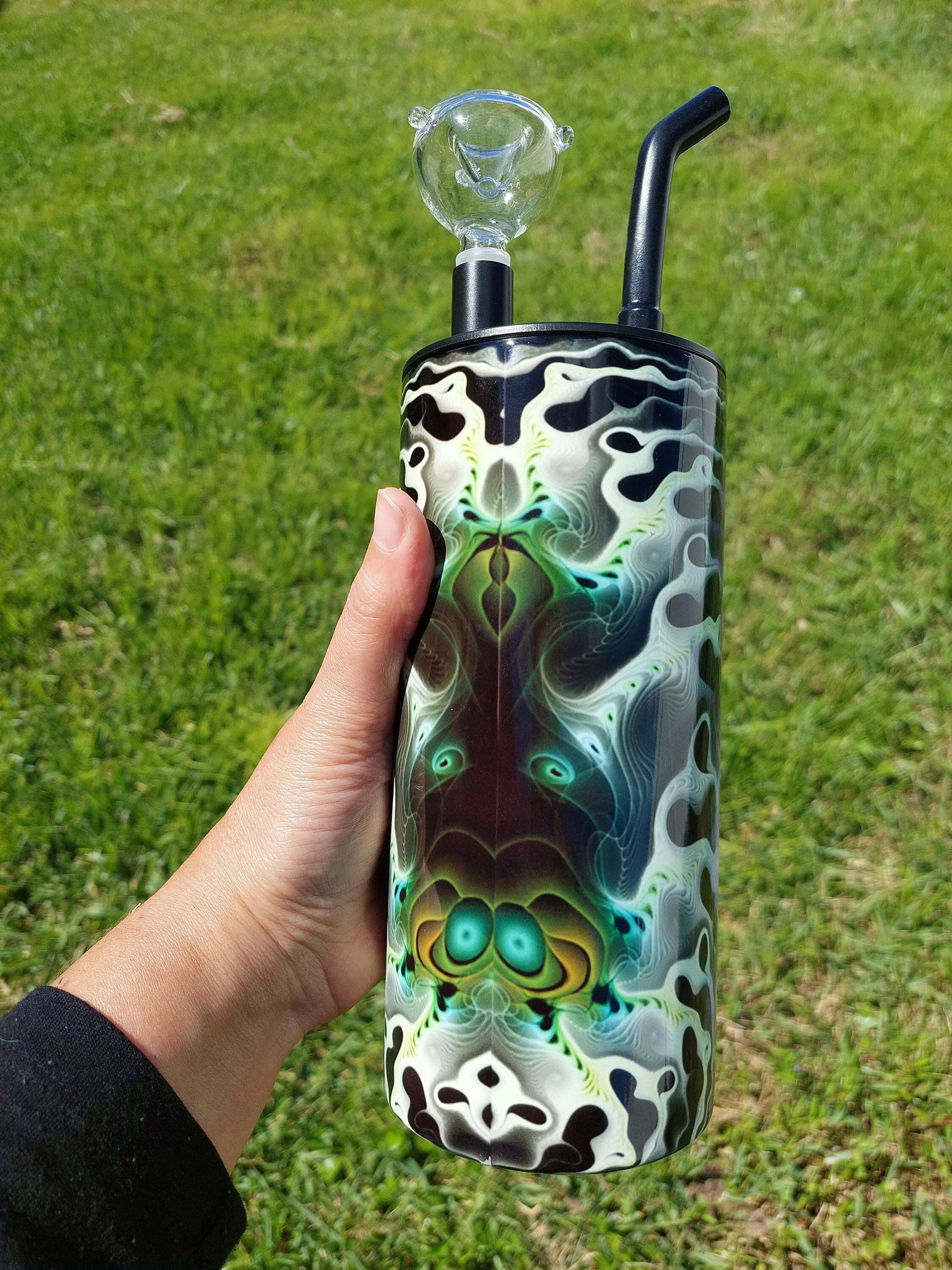 Friday The 13th Jason Voorhees Marijuana Hookah Sublimation Tumbler