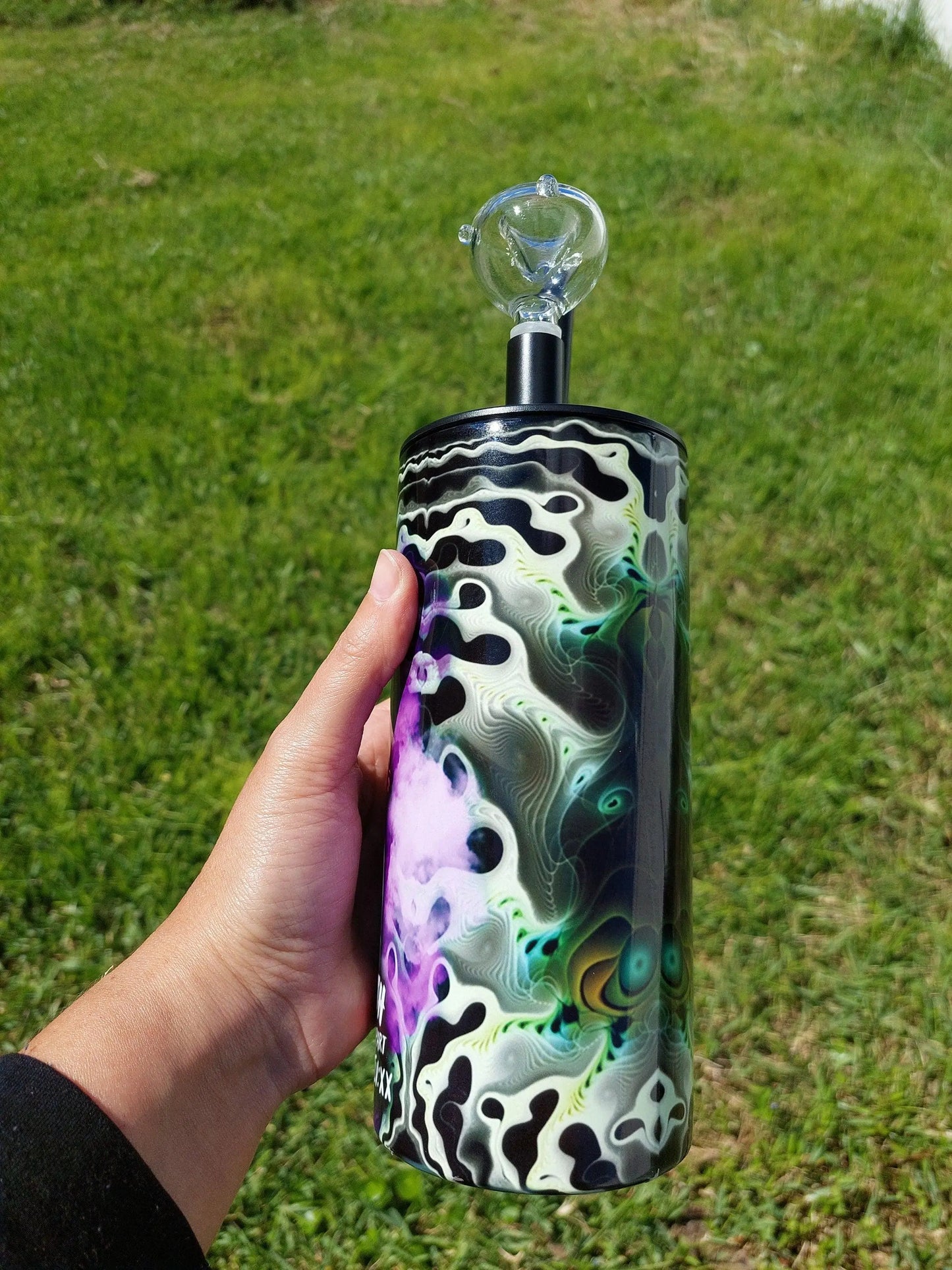 Friday The 13th Jason Voorhees Marijuana Hookah Sublimation Tumbler