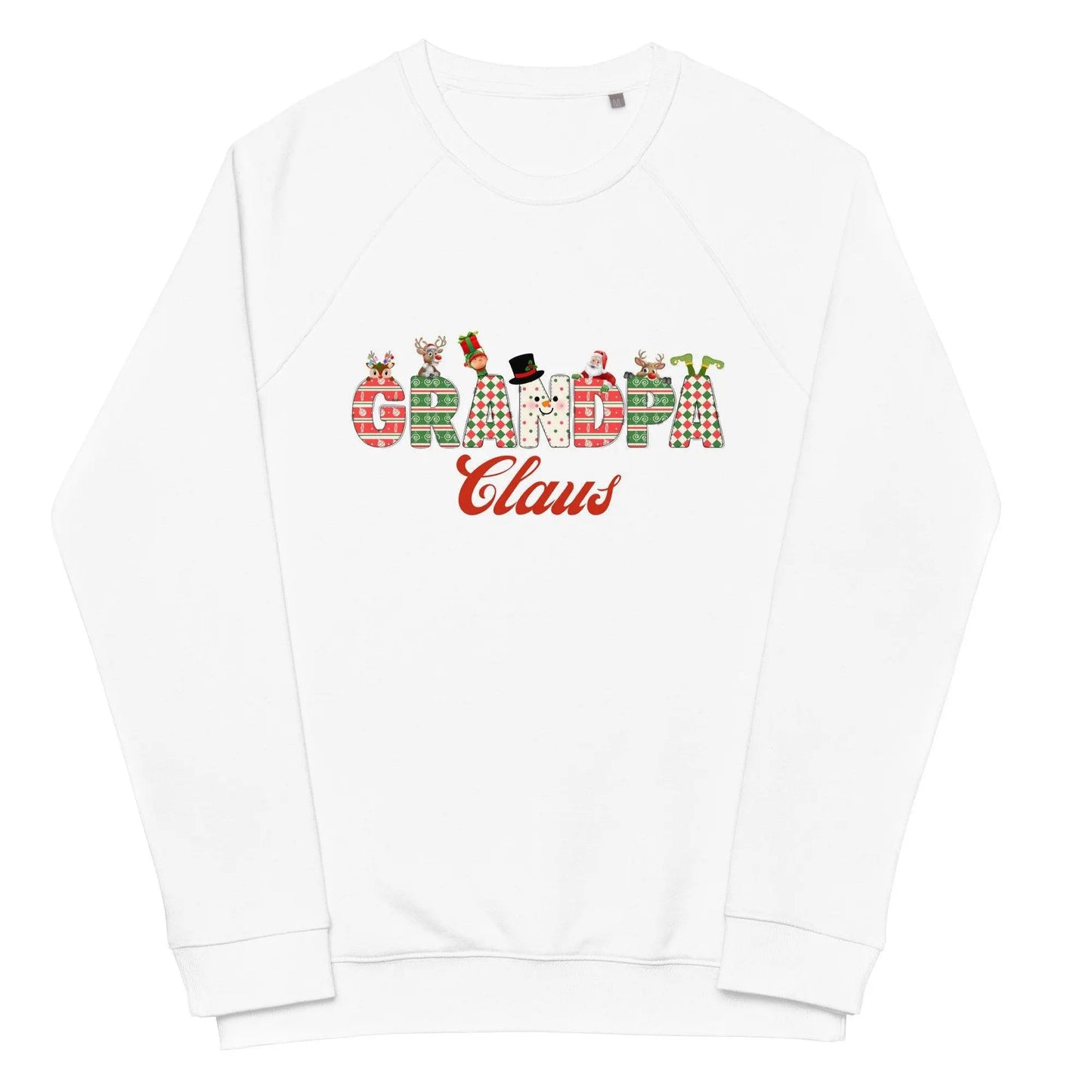 Unisex organic raglan sweatshirt