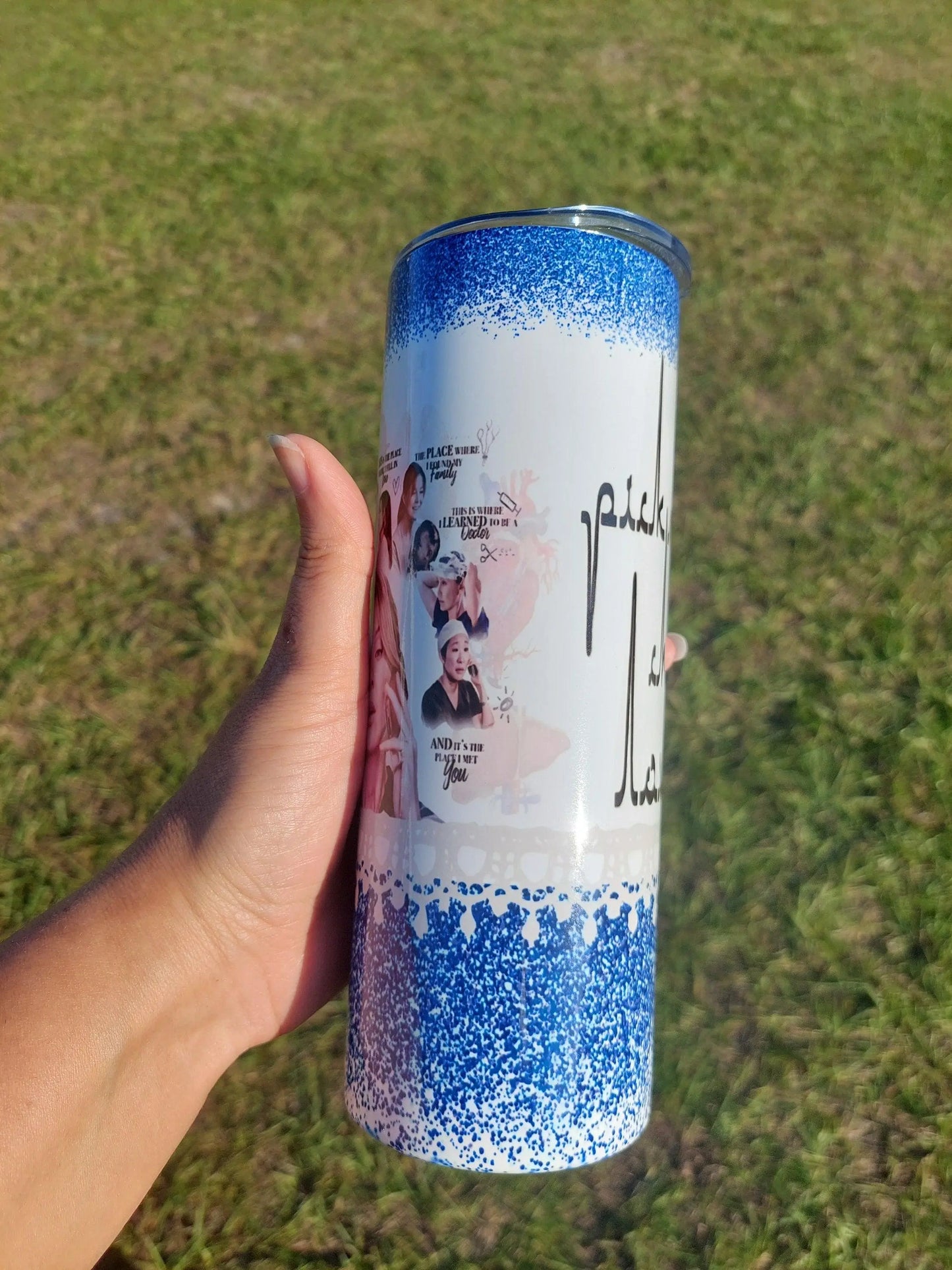 Grey's Anatomy Meredith Grey's Story Fan Sublimation Tumbler - Panoptic Handmade