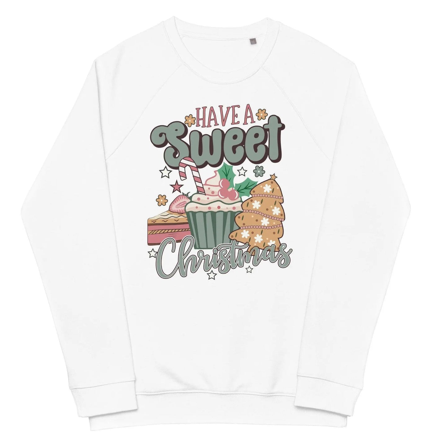 Unisex organic raglan sweatshirt