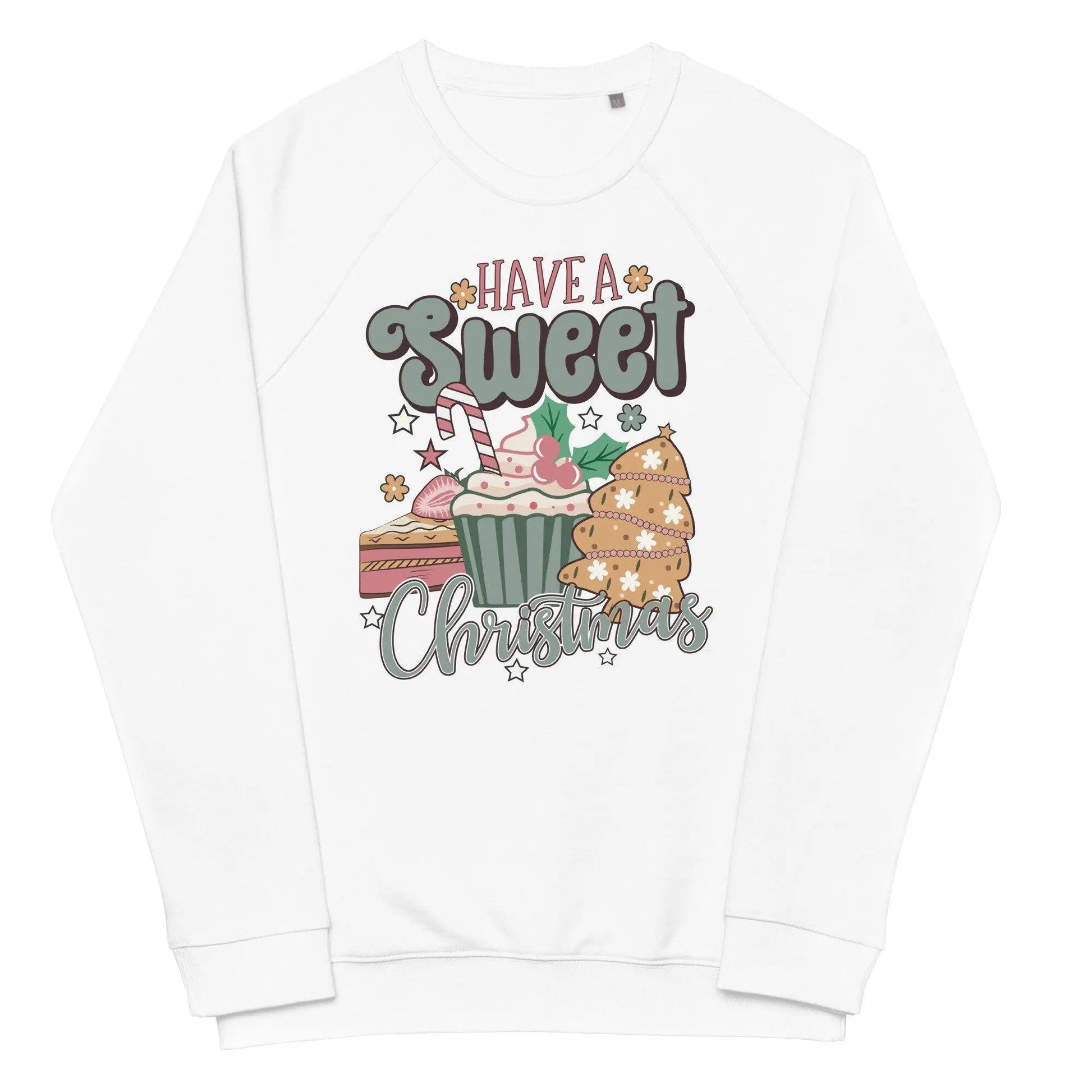 Unisex organic raglan sweatshirt