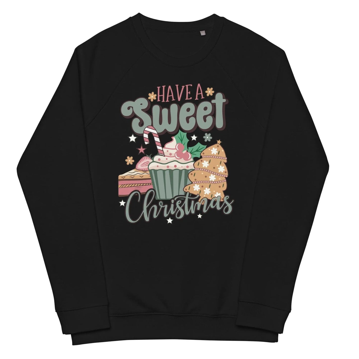 Unisex organic raglan sweatshirt