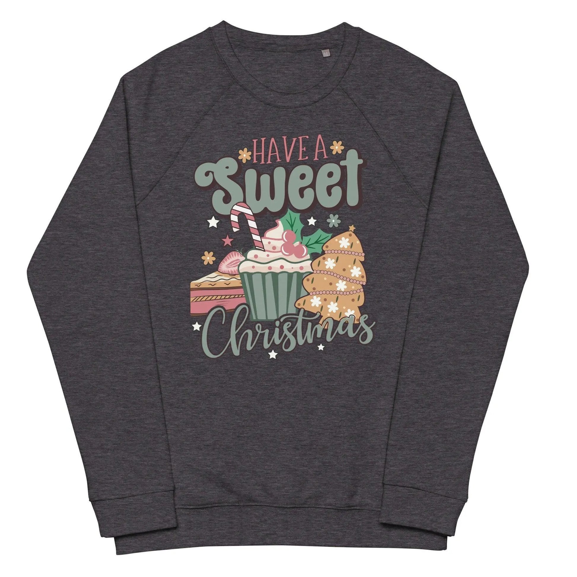 Unisex organic raglan sweatshirt