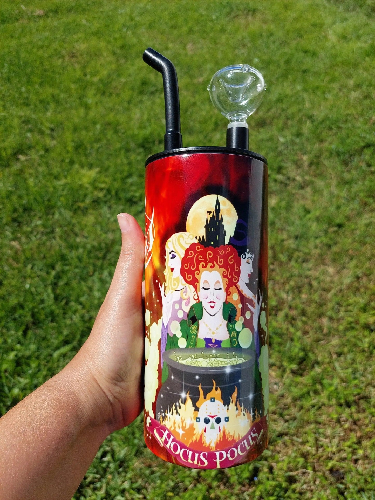 Hocus Pocus Friday The 13th Mashup Hookah Sublimation Tumbler