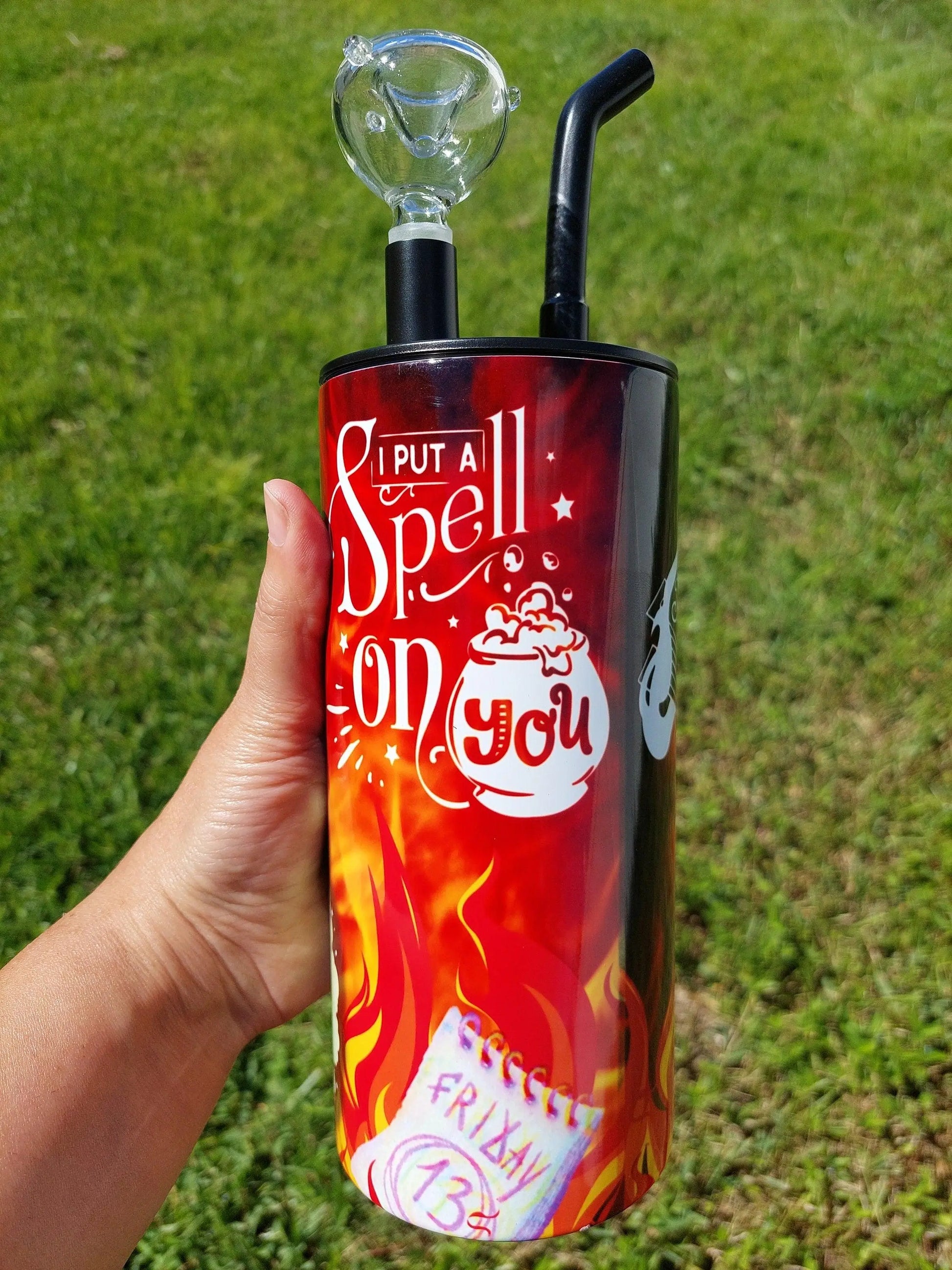 Hocus Pocus Friday The 13th Mashup Hookah Sublimation Tumbler