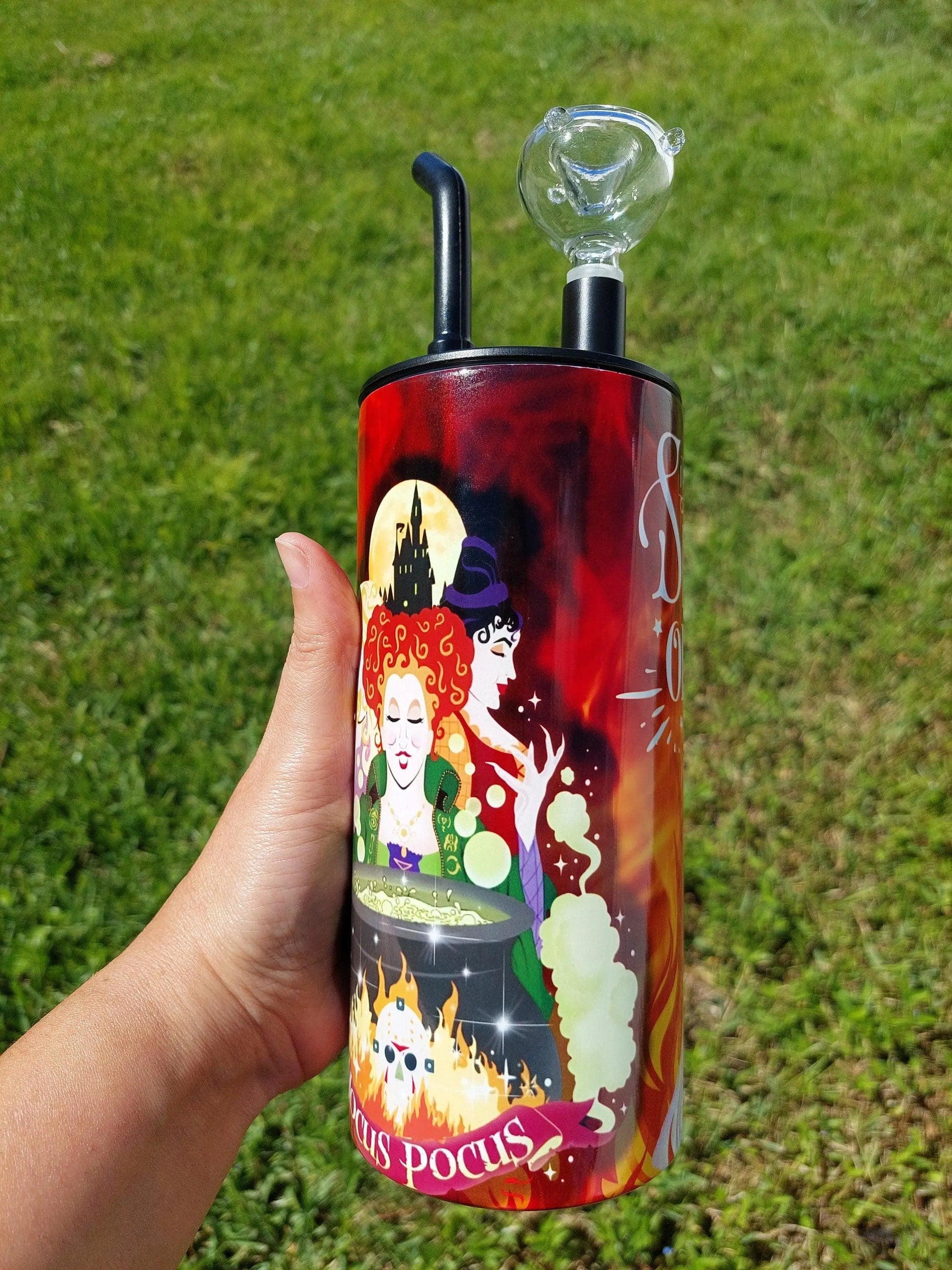 Hocus Pocus Friday The 13th Mashup Hookah Sublimation Tumbler