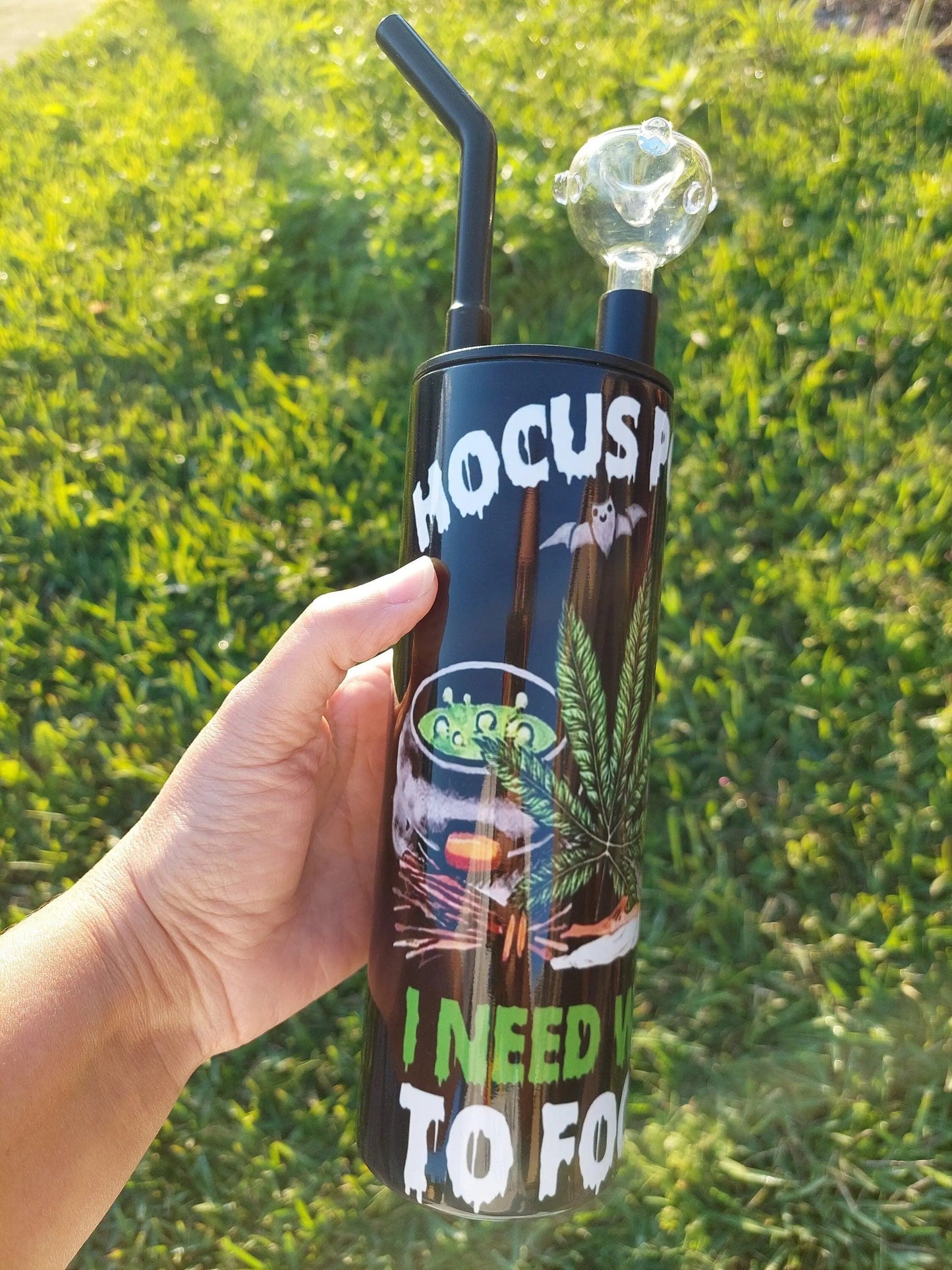 Hocus Pocus Smoking Sublimation Hookah Tumbler