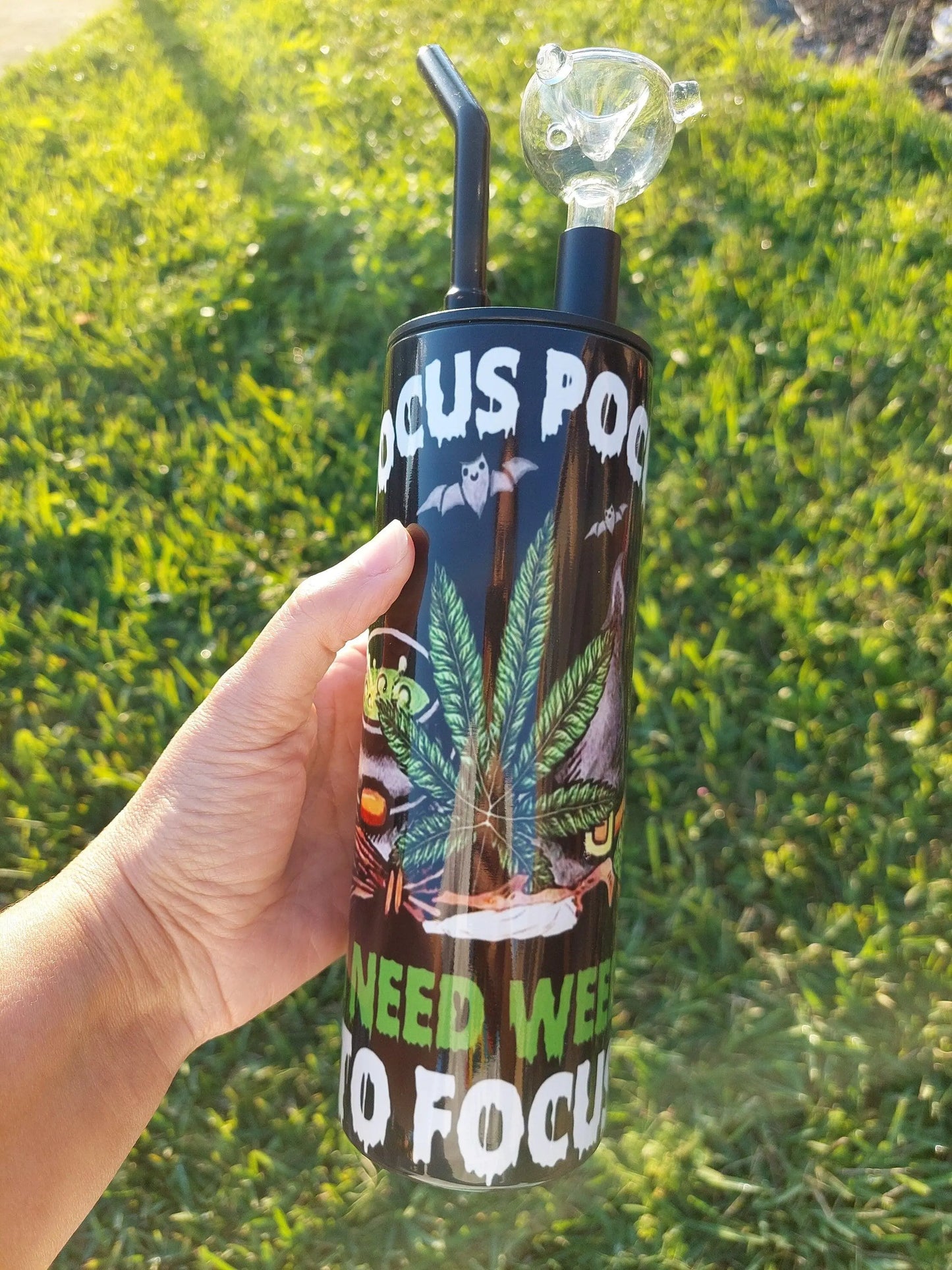 Hocus Pocus Smoking Sublimation Hookah Tumbler