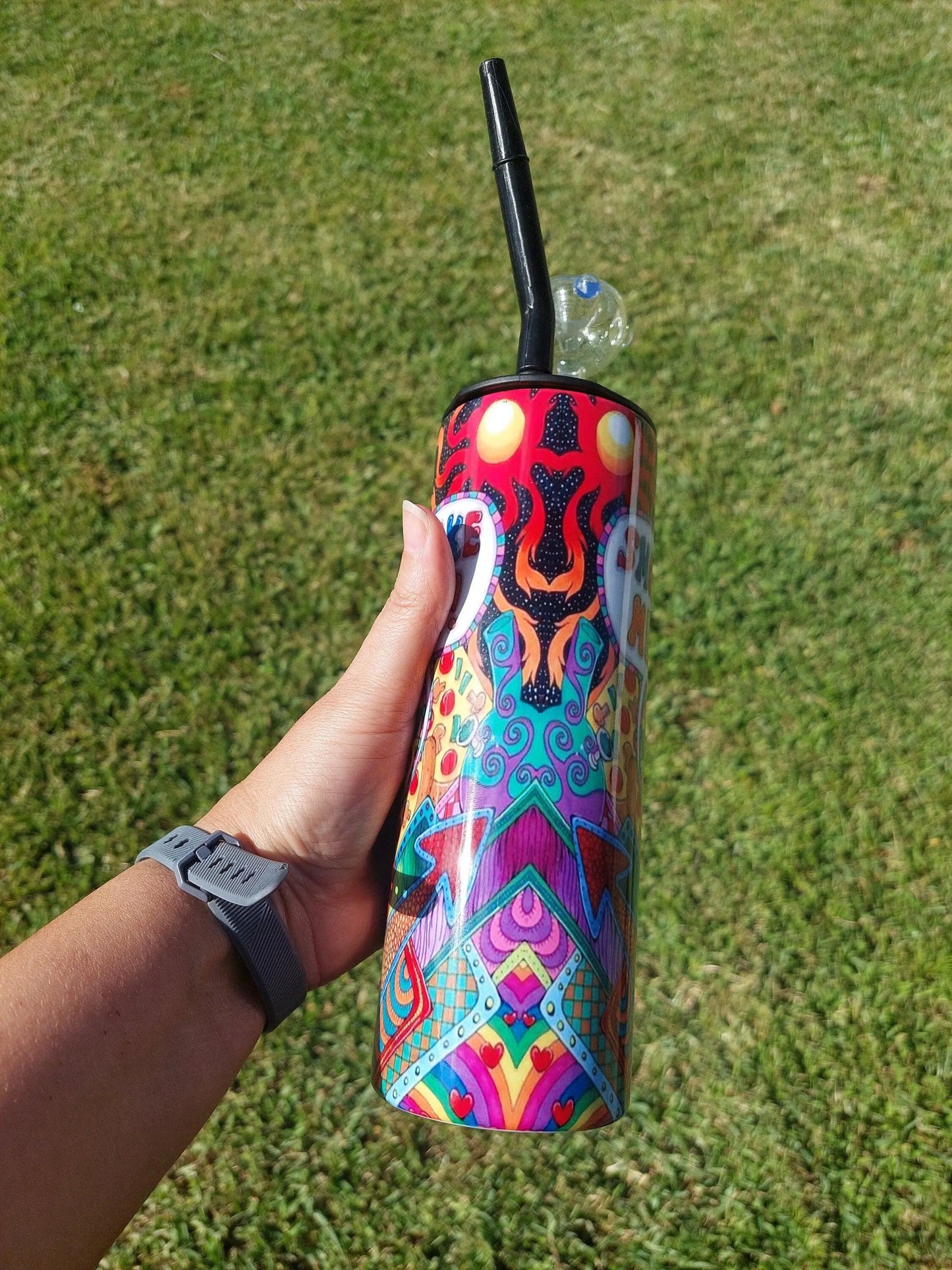 Hookah Tumbler, Cold Smoke Sublimation Smoke Me Tumbler