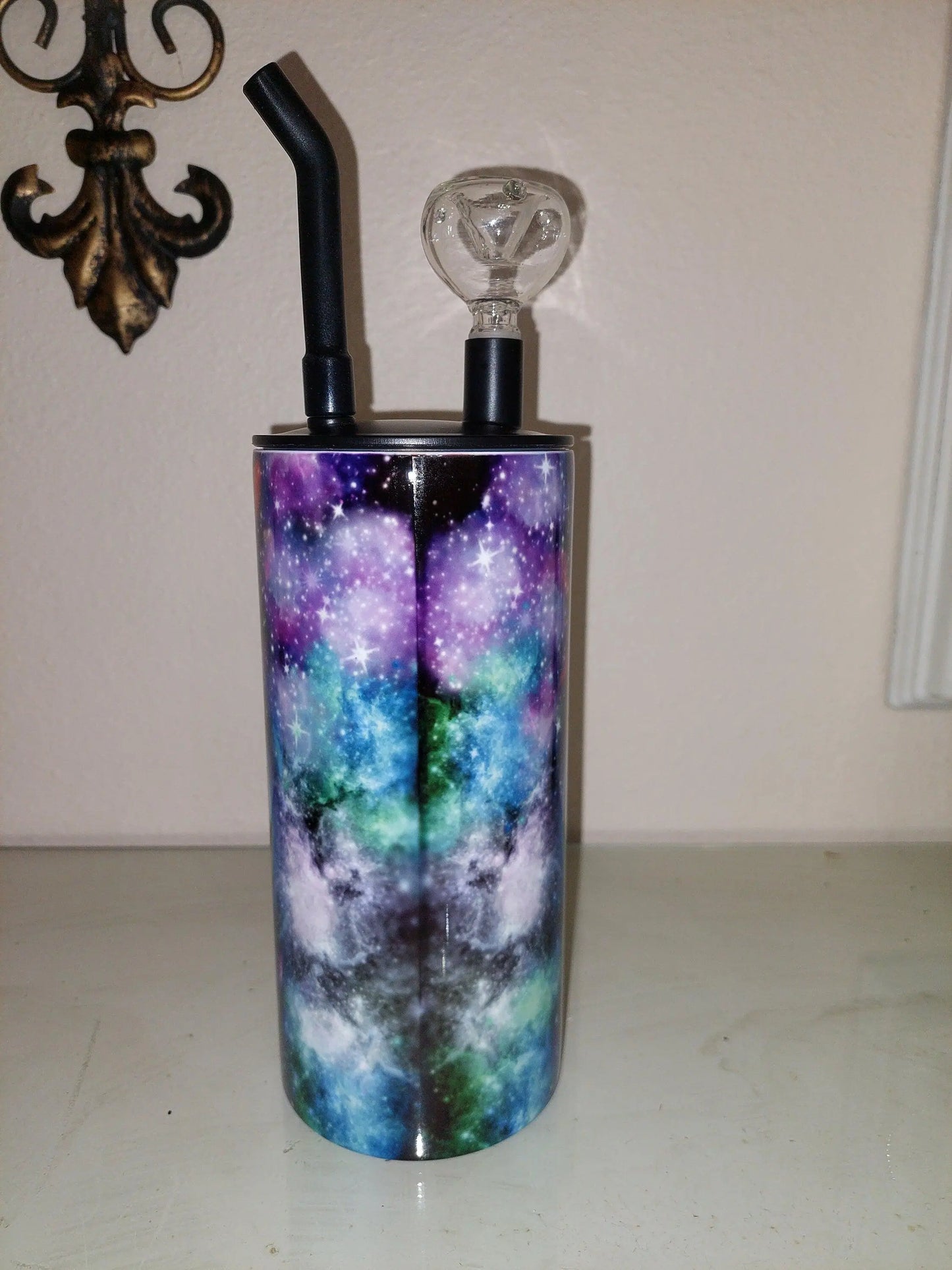 Hookah Tumbler with a Earth Unity Design