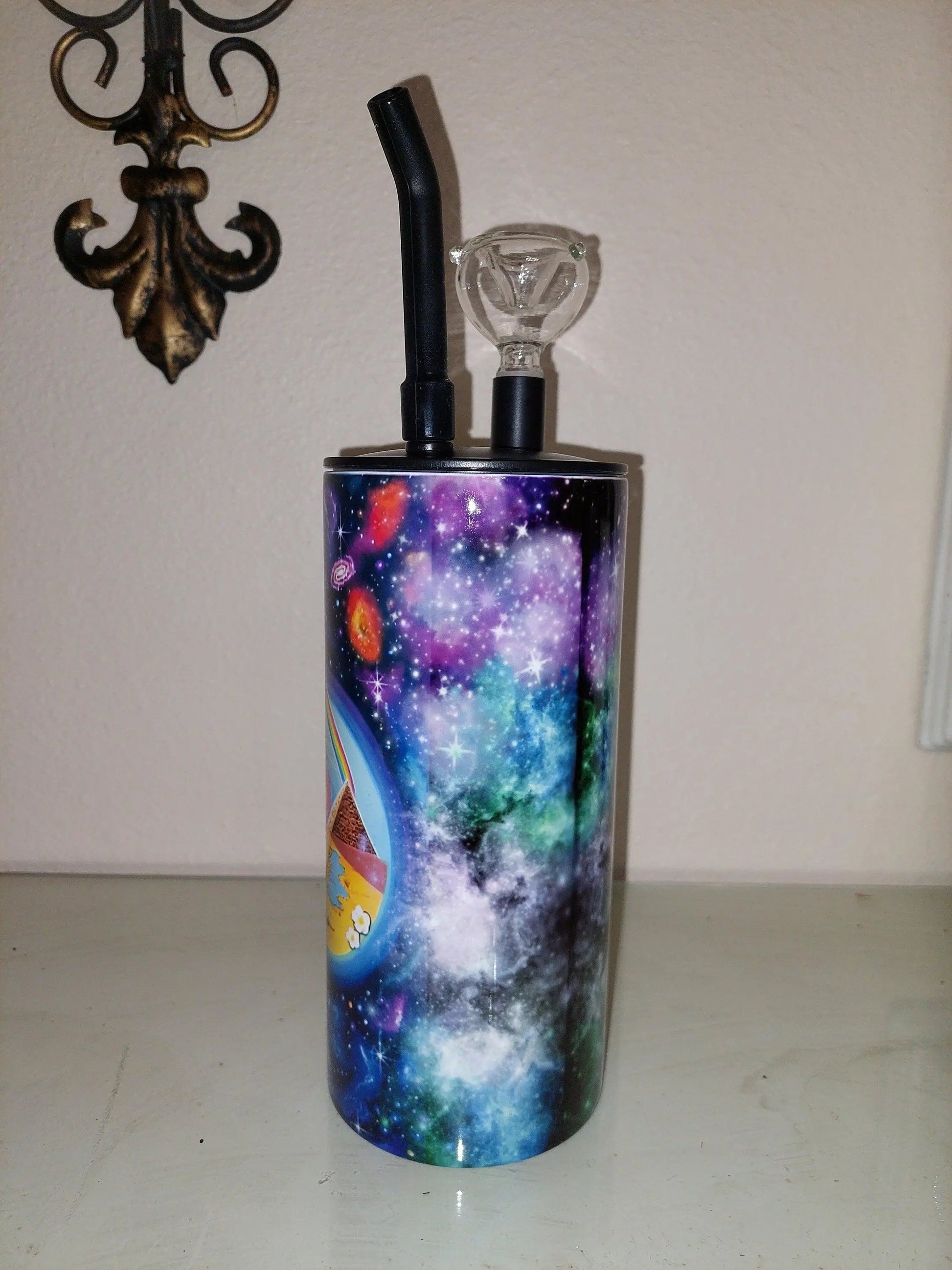 Hookah Tumbler with a Earth Unity Design