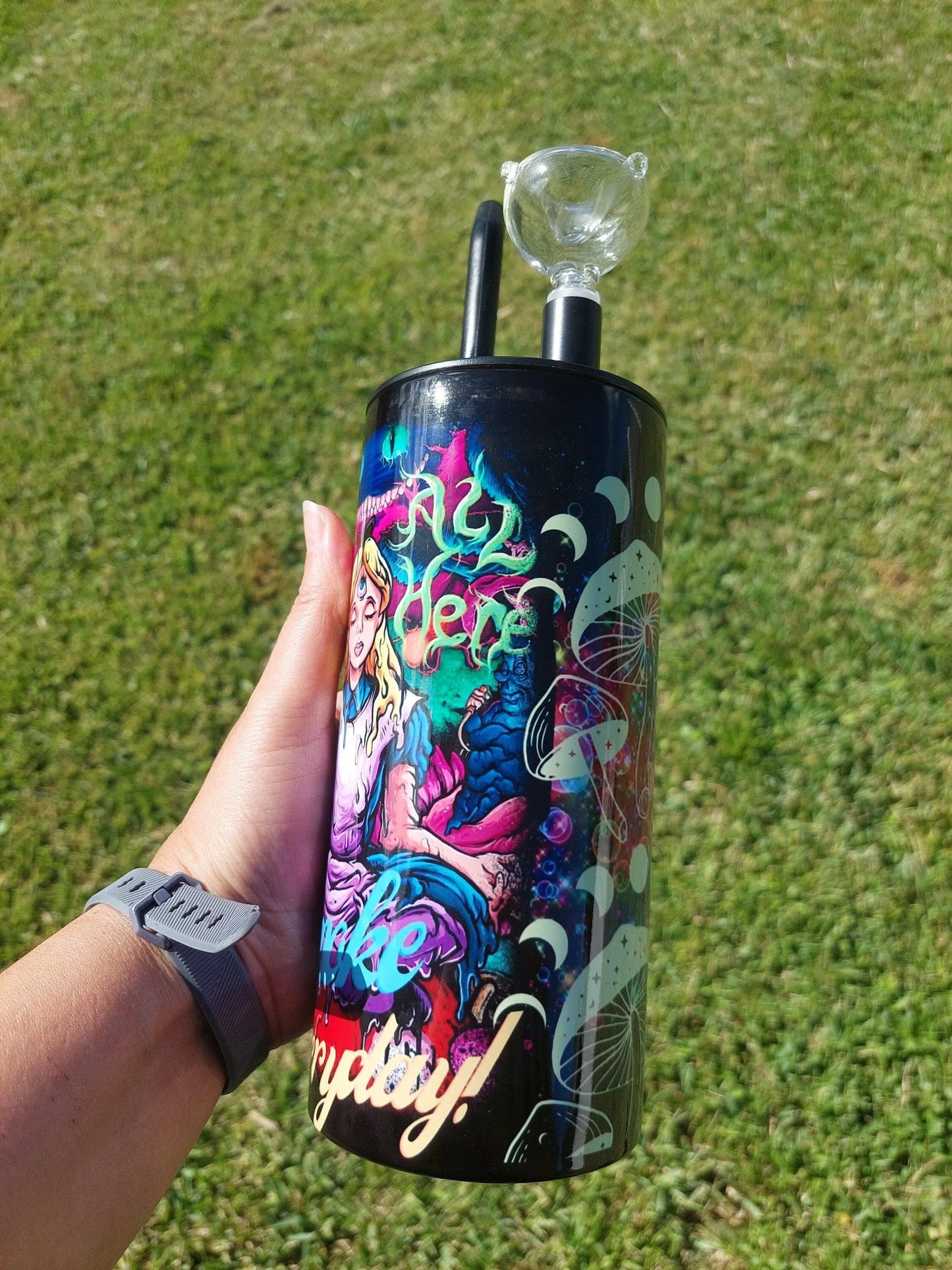 Hookah Tumbler with a Twisted Alice Smoke Everyday Design