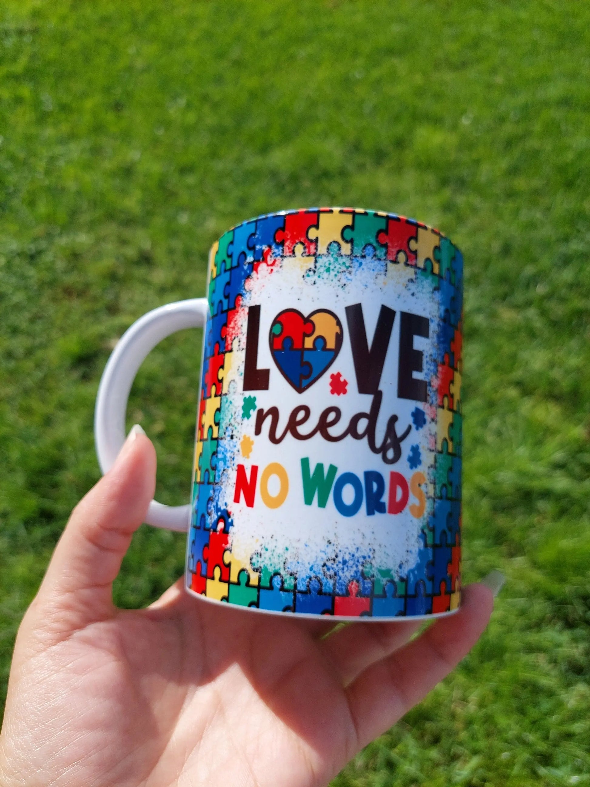 Love Needs No Words 15oz Sublimation Mug