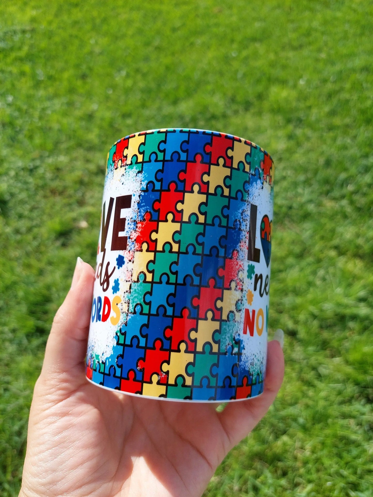 Love Needs No Words 15oz Sublimation Mug