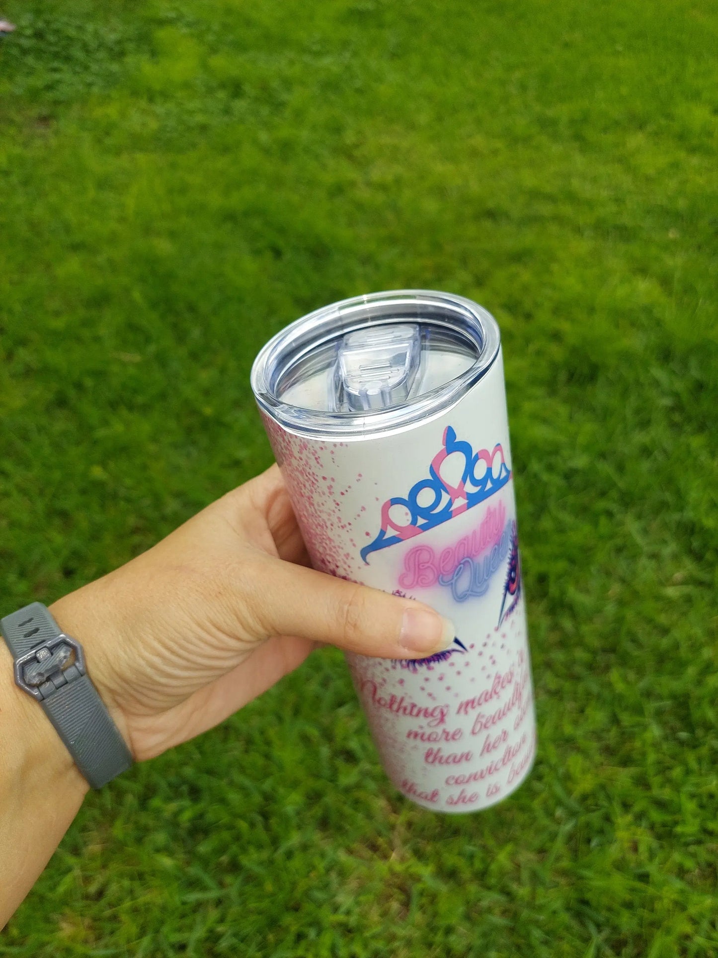 Embrace Your Beauty with Our Woman's Vanity Sublimation 20oz Tumbler - Panoptic Handmade