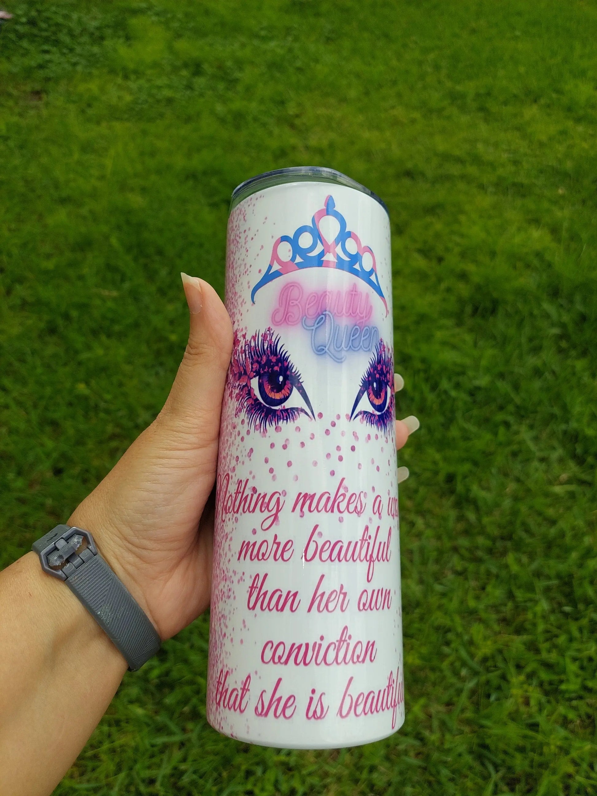 Embrace Your Beauty with Our Woman's Vanity Sublimation 20oz Tumbler - Panoptic Handmade