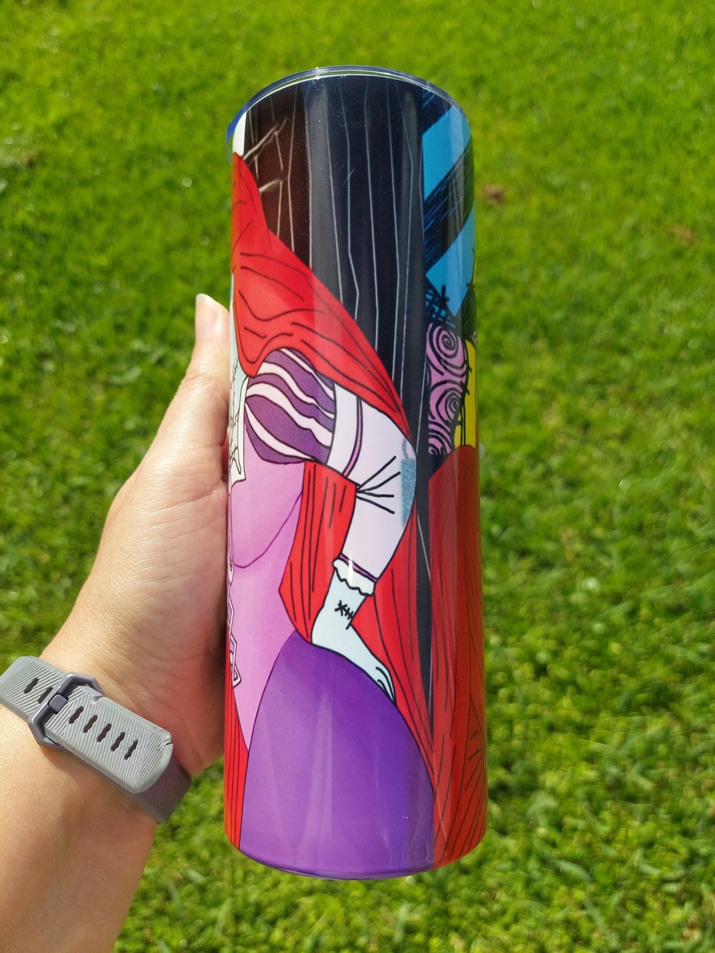 Jack and Sally Tangled Mashup Sublimation Tumbler