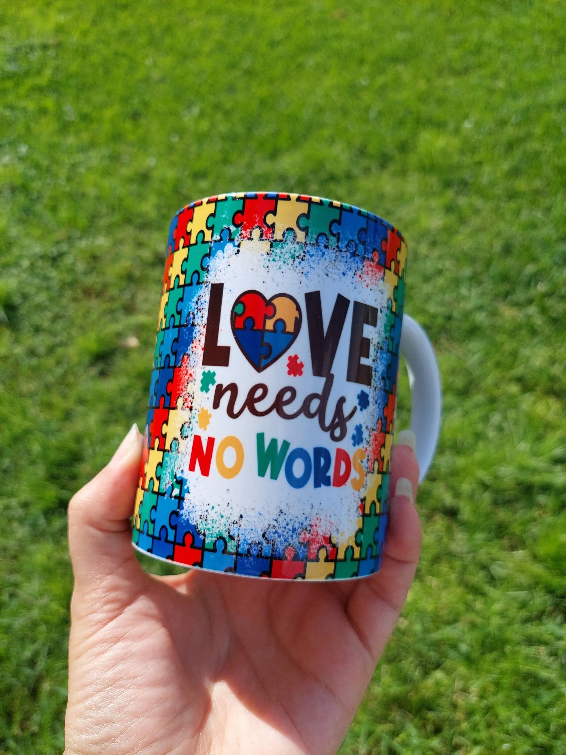 Love Needs No Words 15oz Sublimation Mug