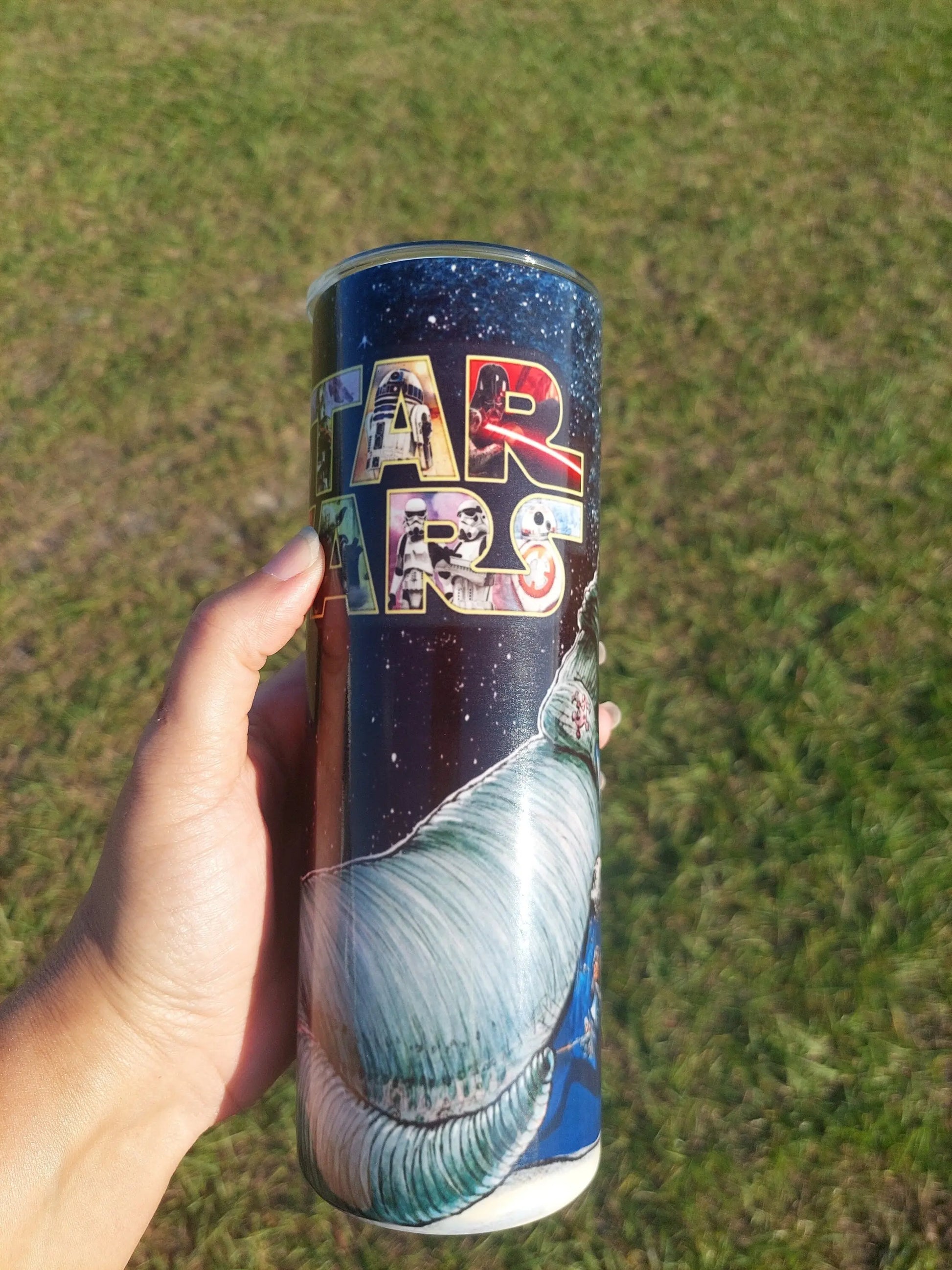 Star Wars Character Jabba The Hut Sublimation Tumbler - Panoptic Handmade