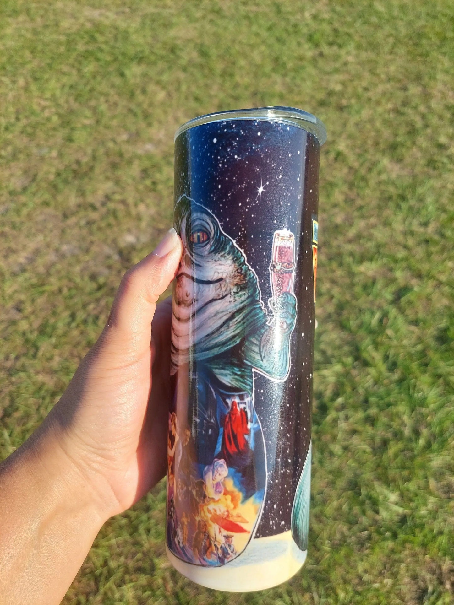 Star Wars Character Jabba The Hut Sublimation Tumbler - Panoptic Handmade