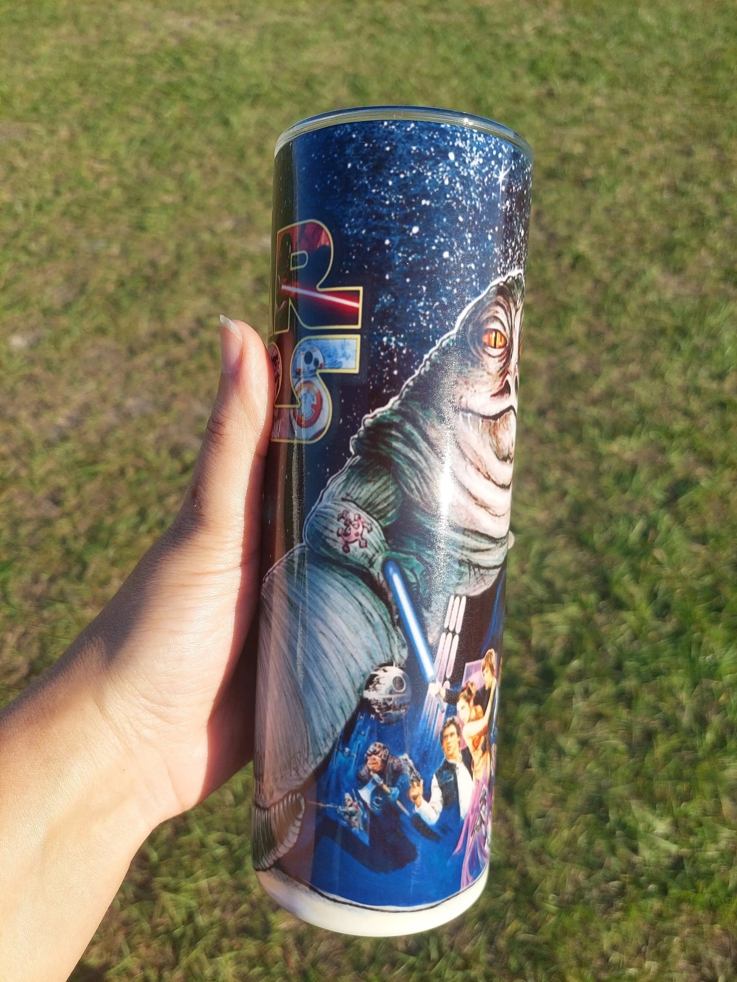Star Wars Character Jabba The Hut Sublimation Tumbler - Panoptic Handmade
