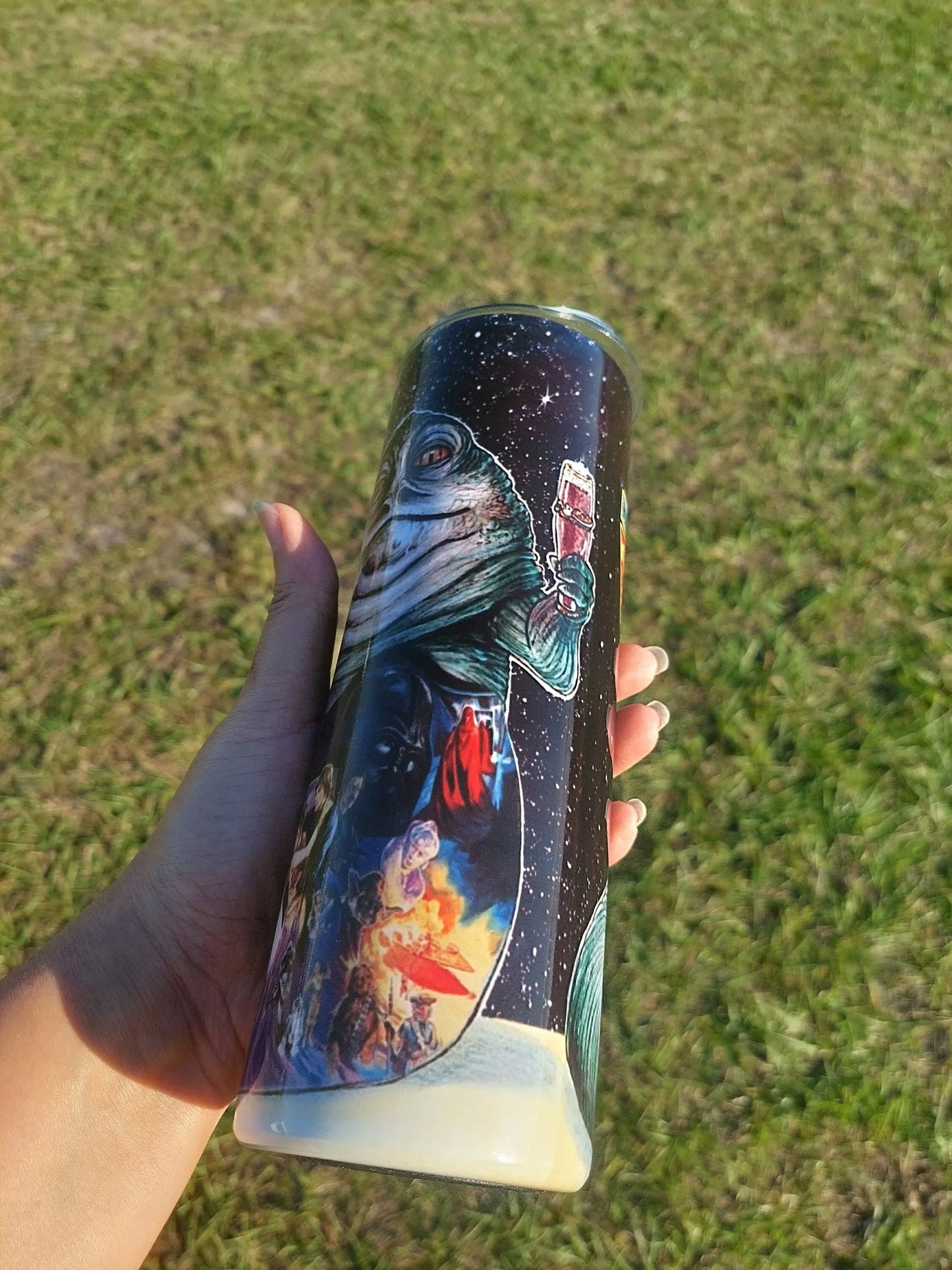 Star Wars Character Jabba The Hut Sublimation Tumbler - Panoptic Handmade