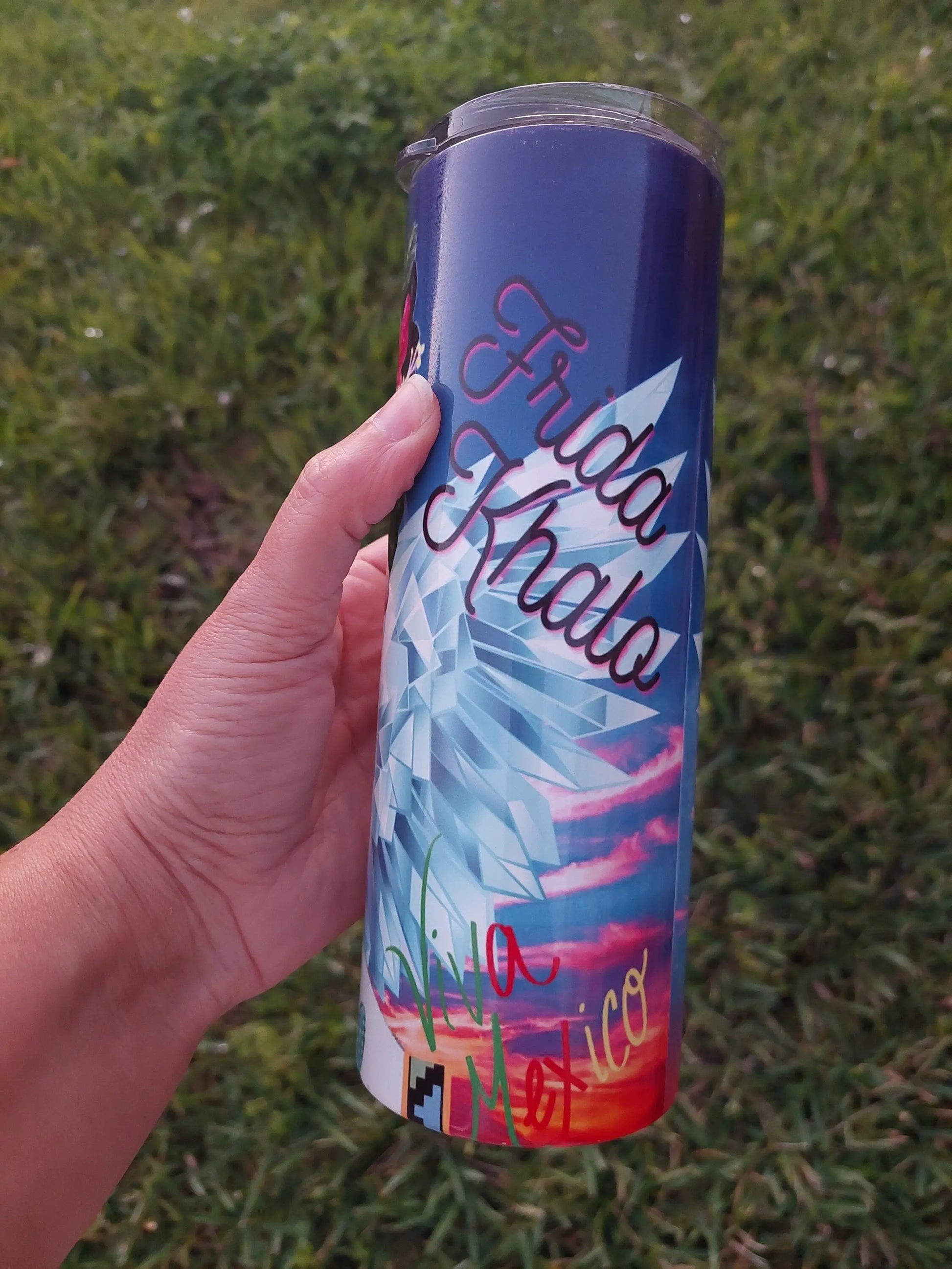 Viva Mexico Frida Kahlo Fanbase Sublimation Tumbler