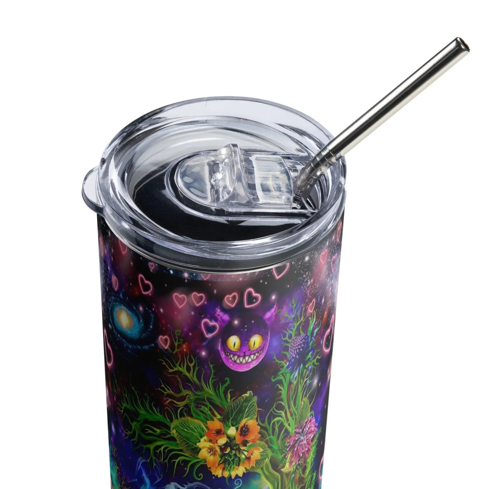 Personalized Enchanting Alice in Wonderland Galaxy Sublimation Tumbler Gift for Her