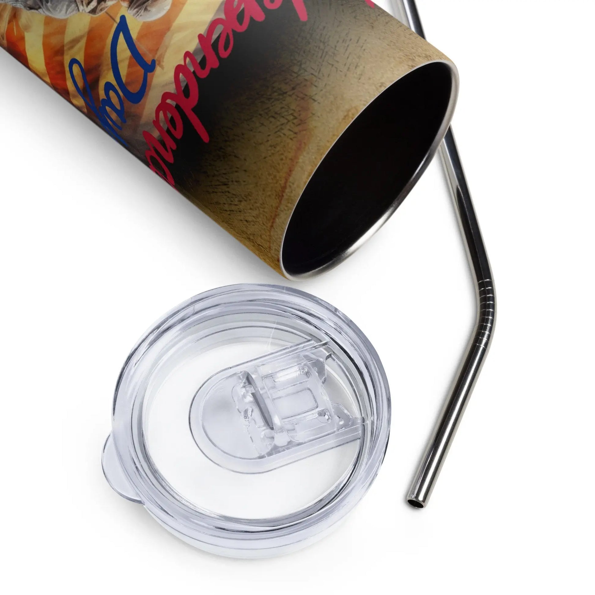 Patriotic Independence Day Tumbler Gift for Military and Veteran Men - Panoptic Handmade