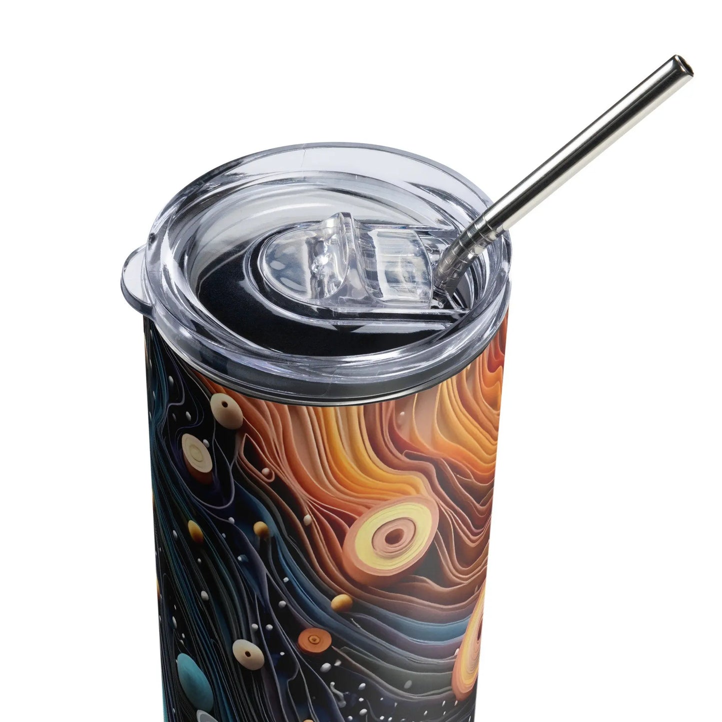 3D Embroidered Planet Sublimation Tumbler Everyday Gift
