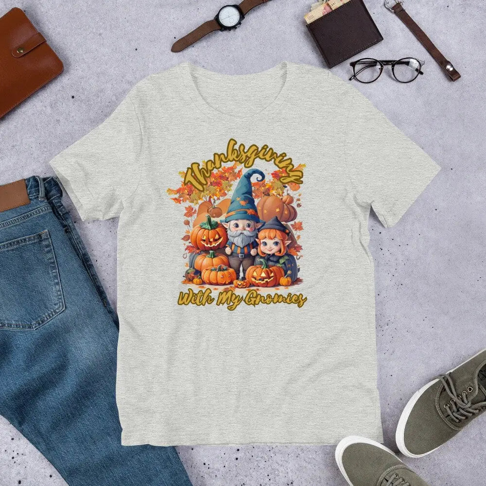 It's Thanksgiving With My Gnomes Better Together Turkey Day Shirt, Gift for Everyone, Thanksgiving Shirt - Panoptic Handmade