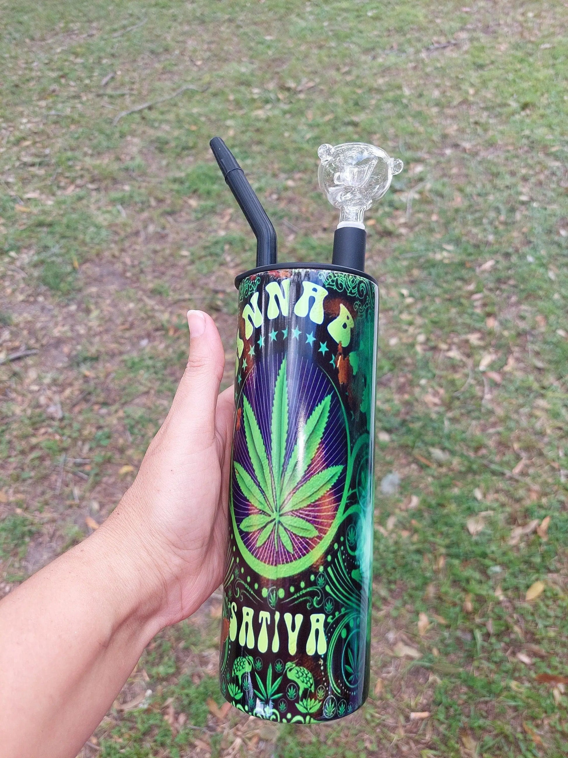 Jason Voorhees Smoking Marijuana Hookah Tumbler