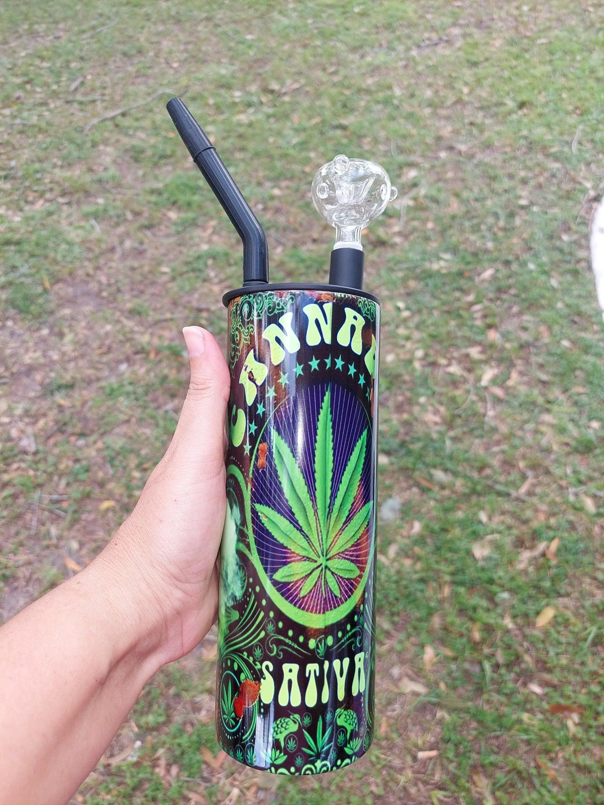 Jason Voorhees Smoking Marijuana Hookah Tumbler