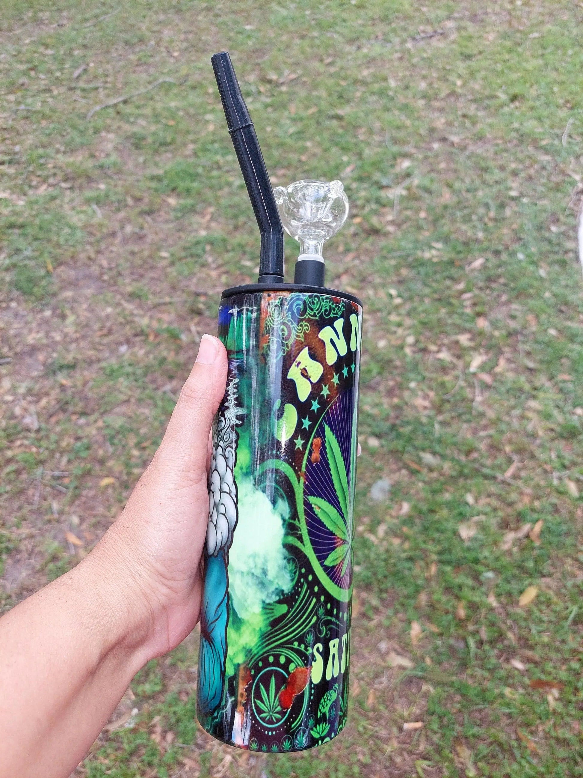 Jason Voorhees Smoking Marijuana Hookah Tumbler