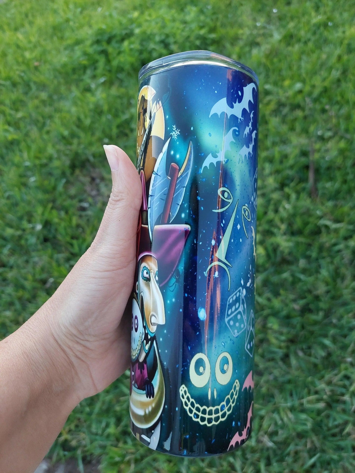 Lock, Shock and Barrel Oogie Boogie Sublimation Tumbler Artwork - Panoptic Handmade