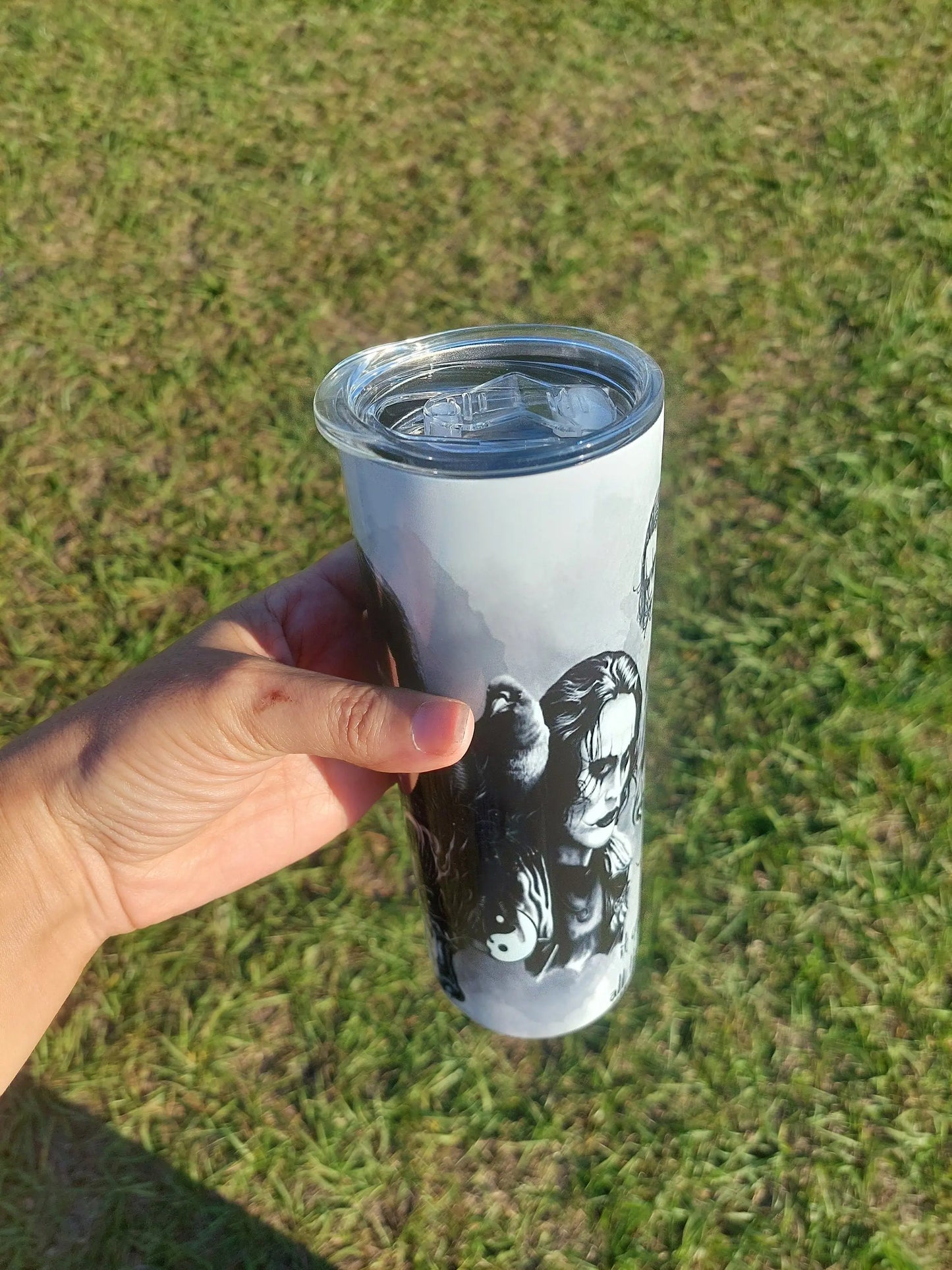 Memorial Movie Fan Tribute to Bruce Lee and The Crow Personalized Sublimation Tumbler