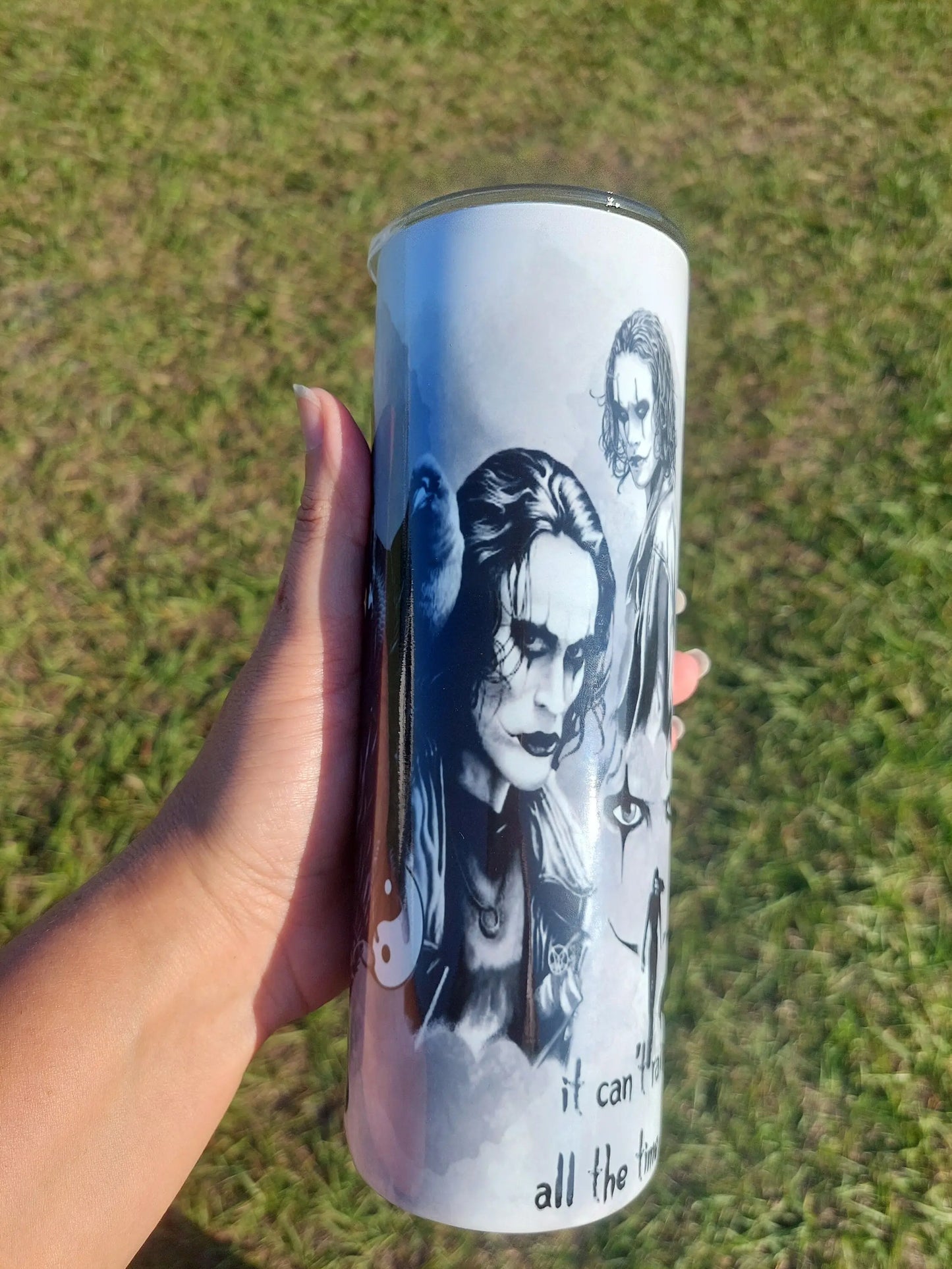 Memorial Movie Fan Tribute to Bruce Lee and The Crow Personalized Sublimation Tumbler