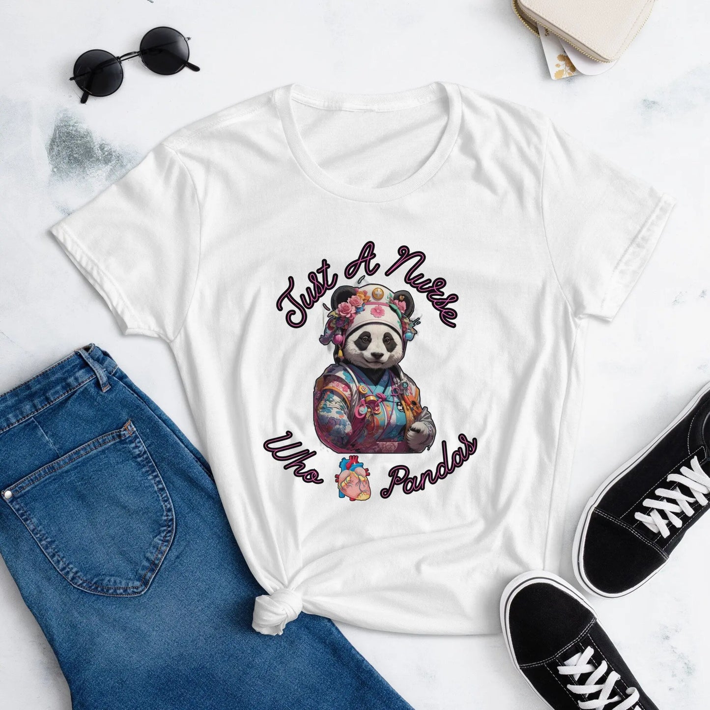 Panda Nurse Passion - Furry Art Tee for Oncology, Neuro, and New Nurses