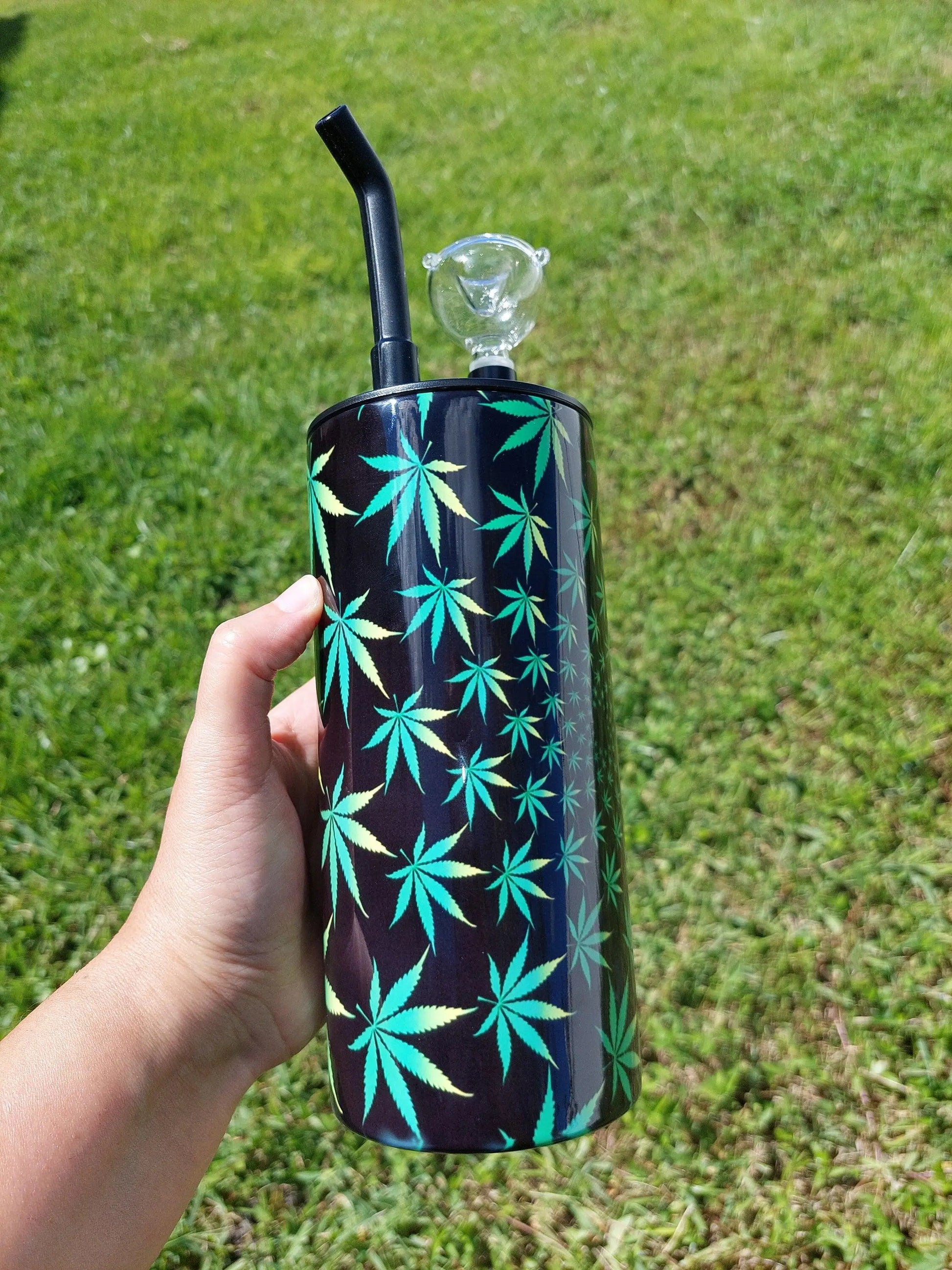 Personalized Cannabis Vortex Hookah Sublimation Tumbler