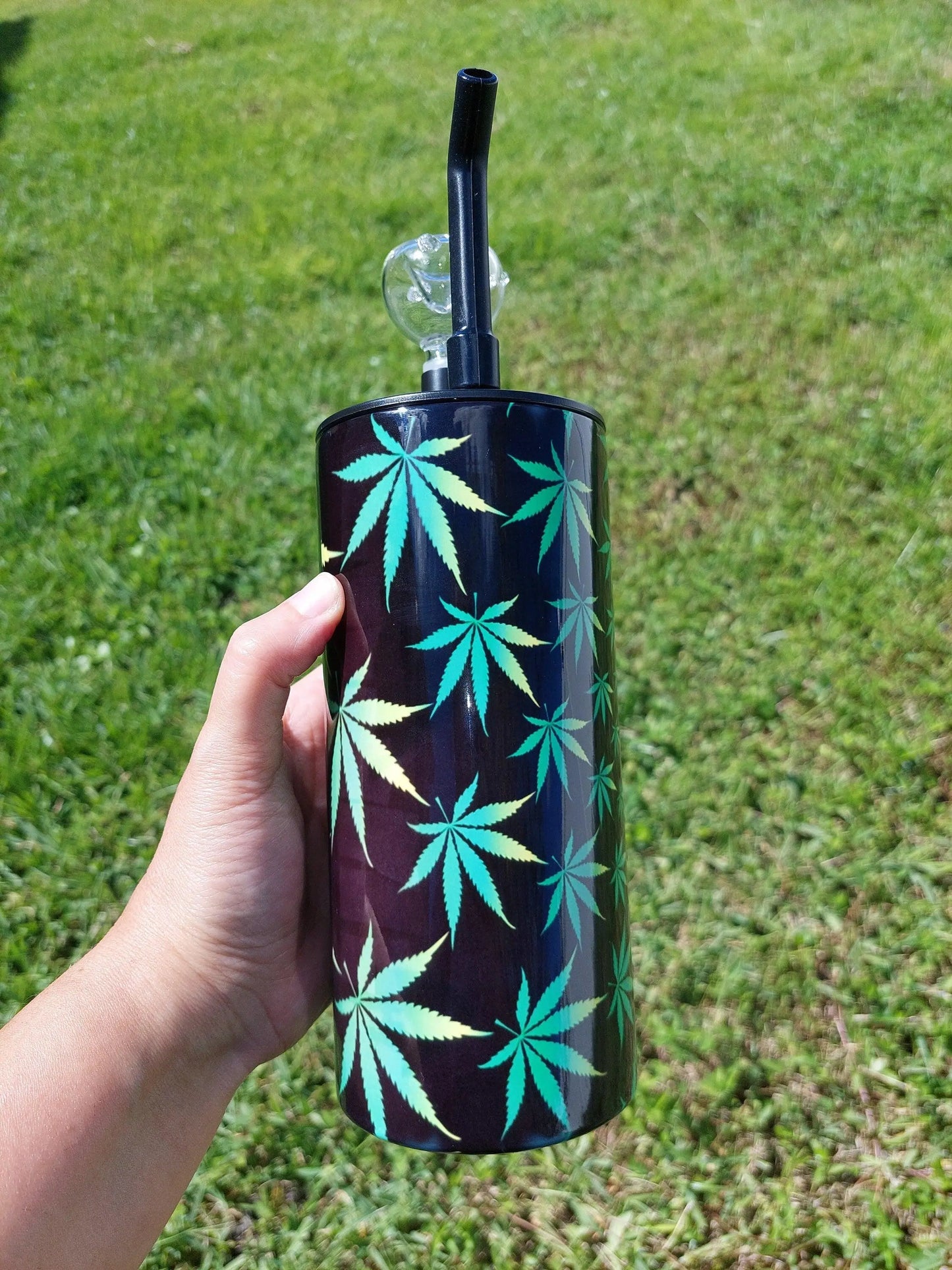 Personalized Cannabis Vortex Hookah Sublimation Tumbler