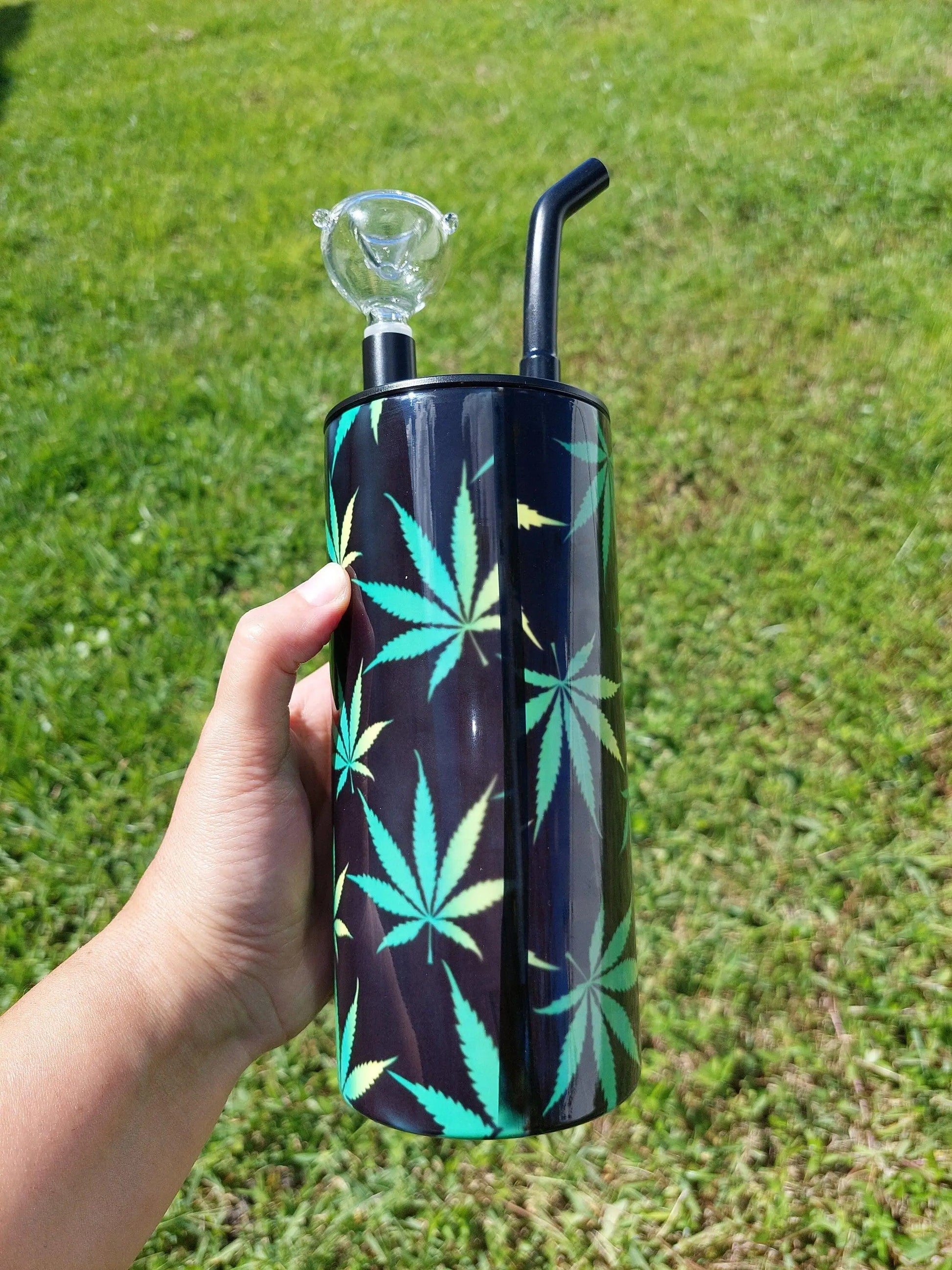 Personalized Cannabis Vortex Hookah Sublimation Tumbler
