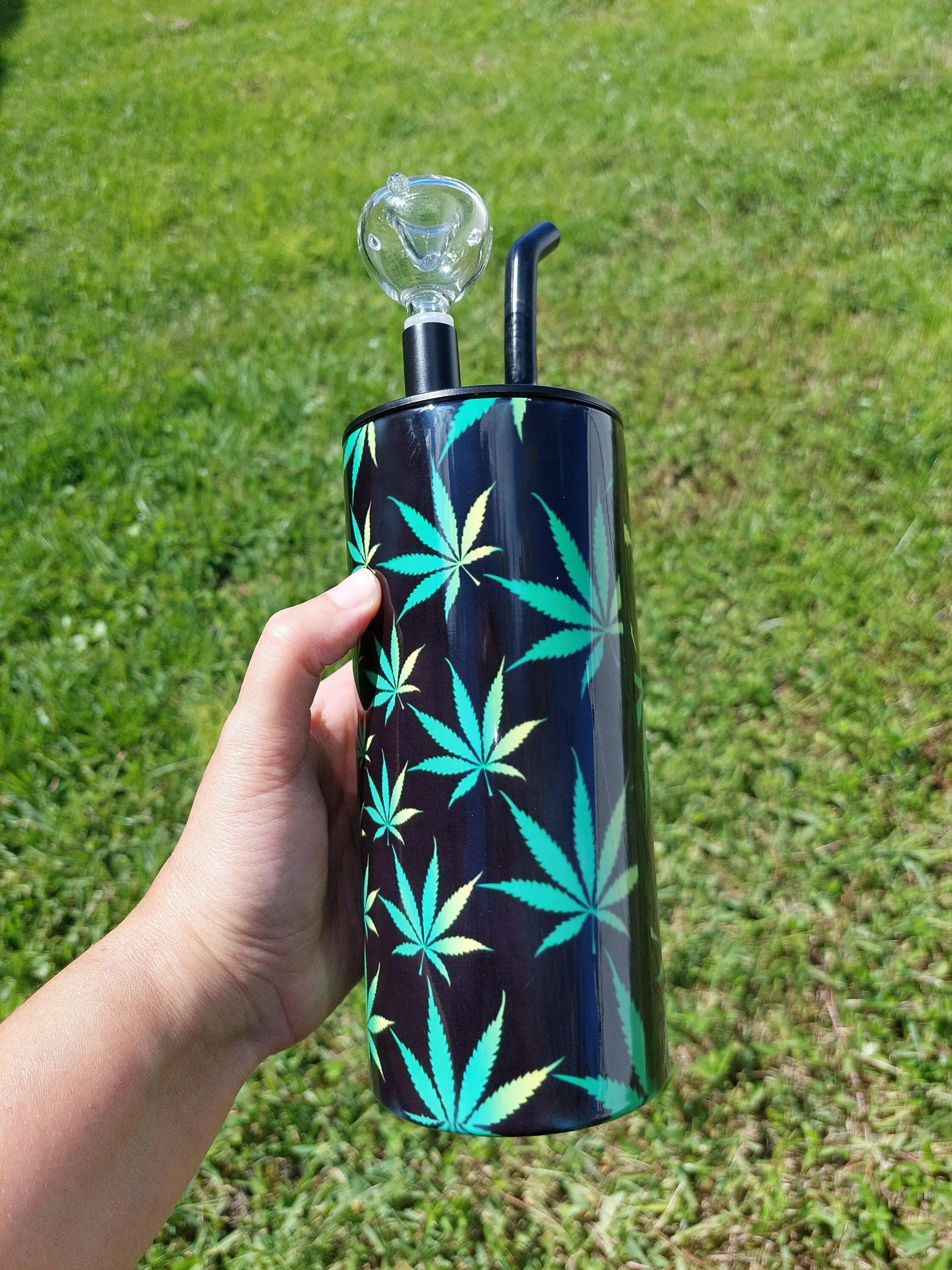 Personalized Cannabis Vortex Hookah Sublimation Tumbler