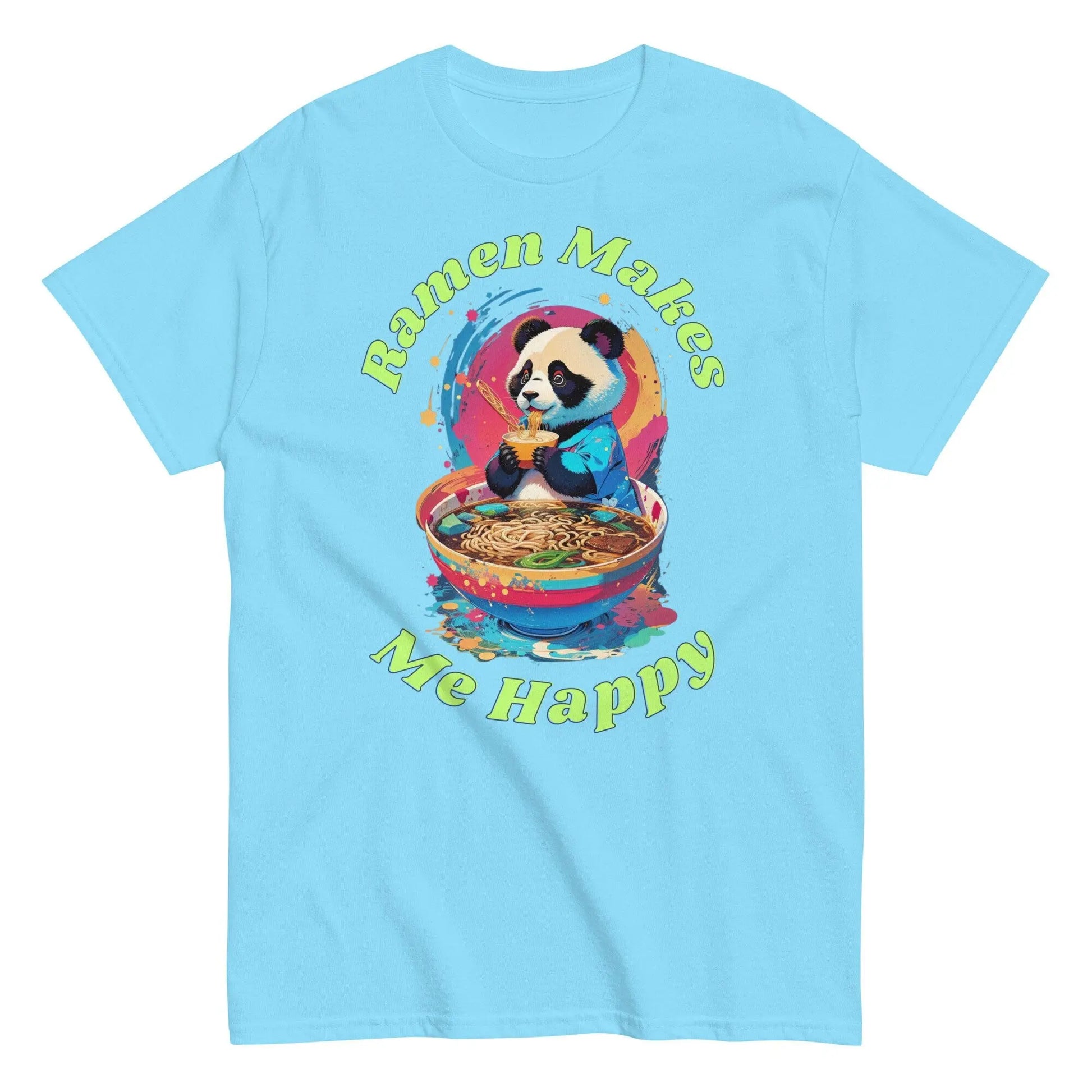 Ramen Delight: A Panda's Culinary Adventure on a T-Shirt