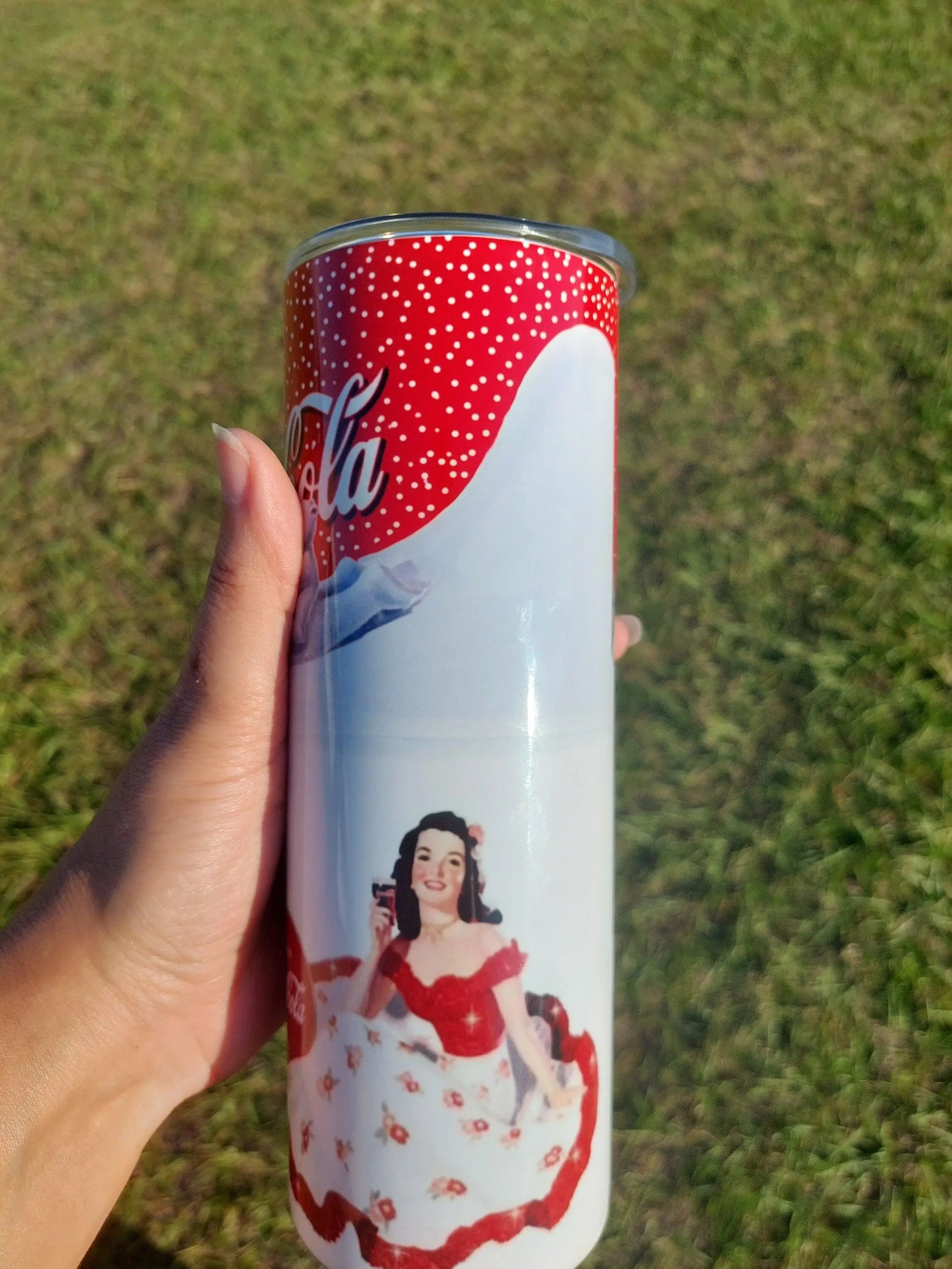 Retro Classic Coca-Cola Polar Bear Sublimation Tumbler - Panoptic Handmade