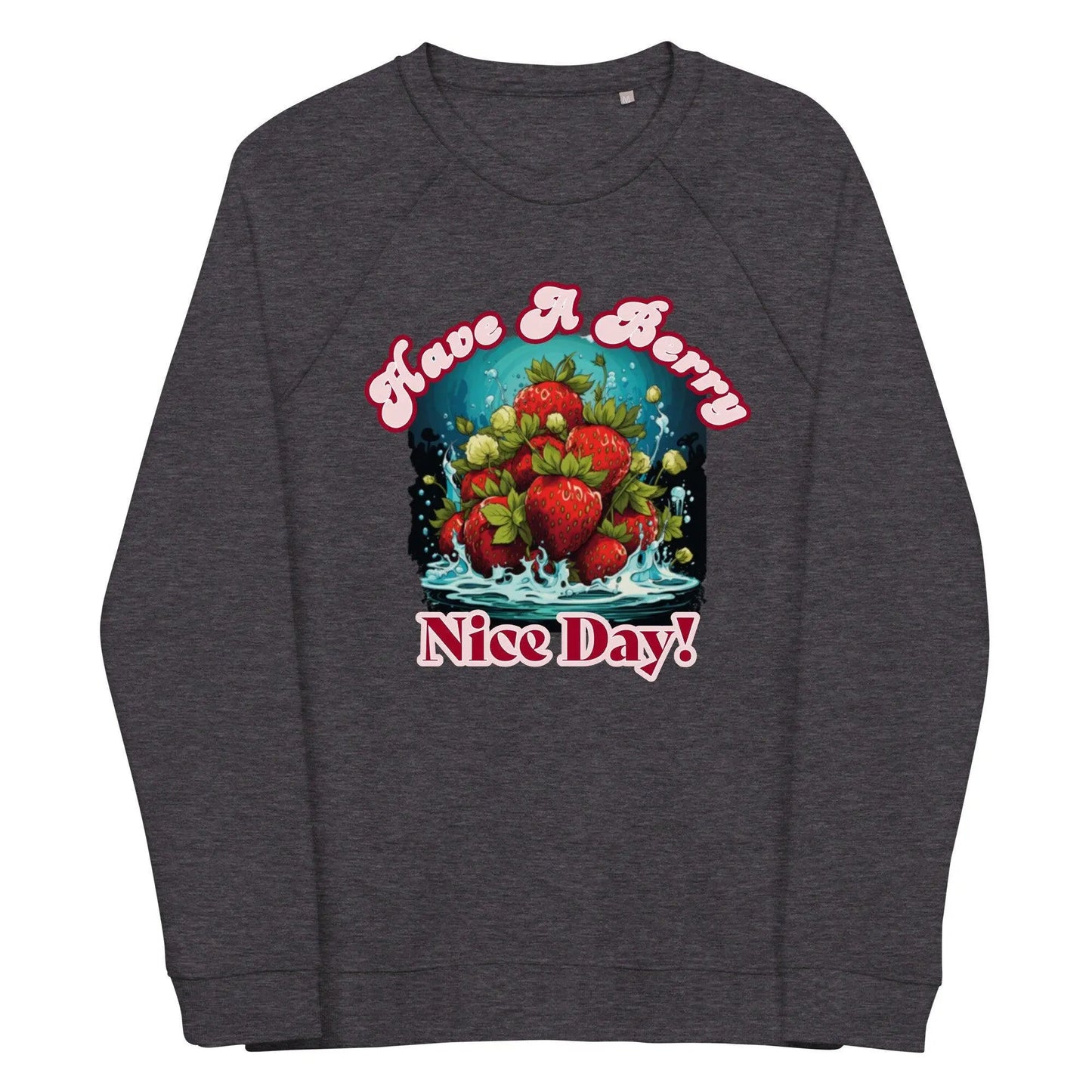 Unisex organic raglan sweatshirt